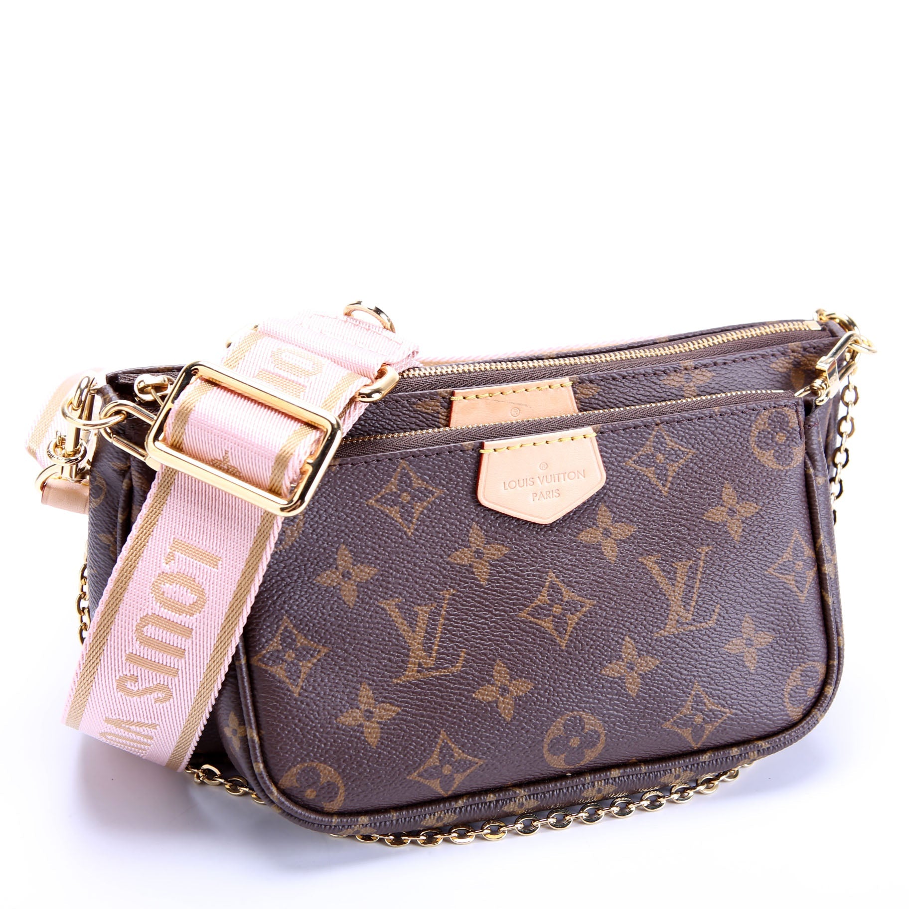 Louis Vuitton Multi Pochette Monogram Pink