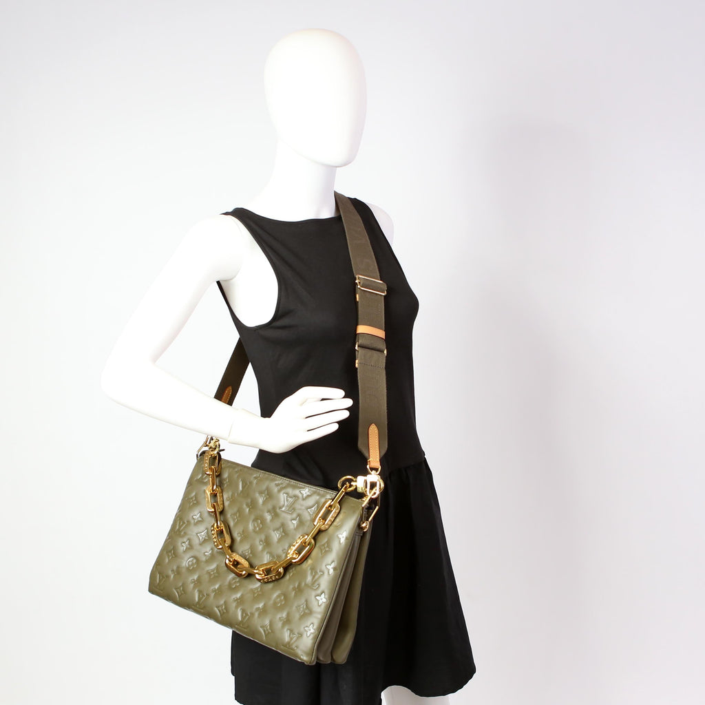 Chanel Coussin MM Lambskin Green