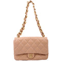 Chanel Large Flap Bag Lambskin RFID Tan