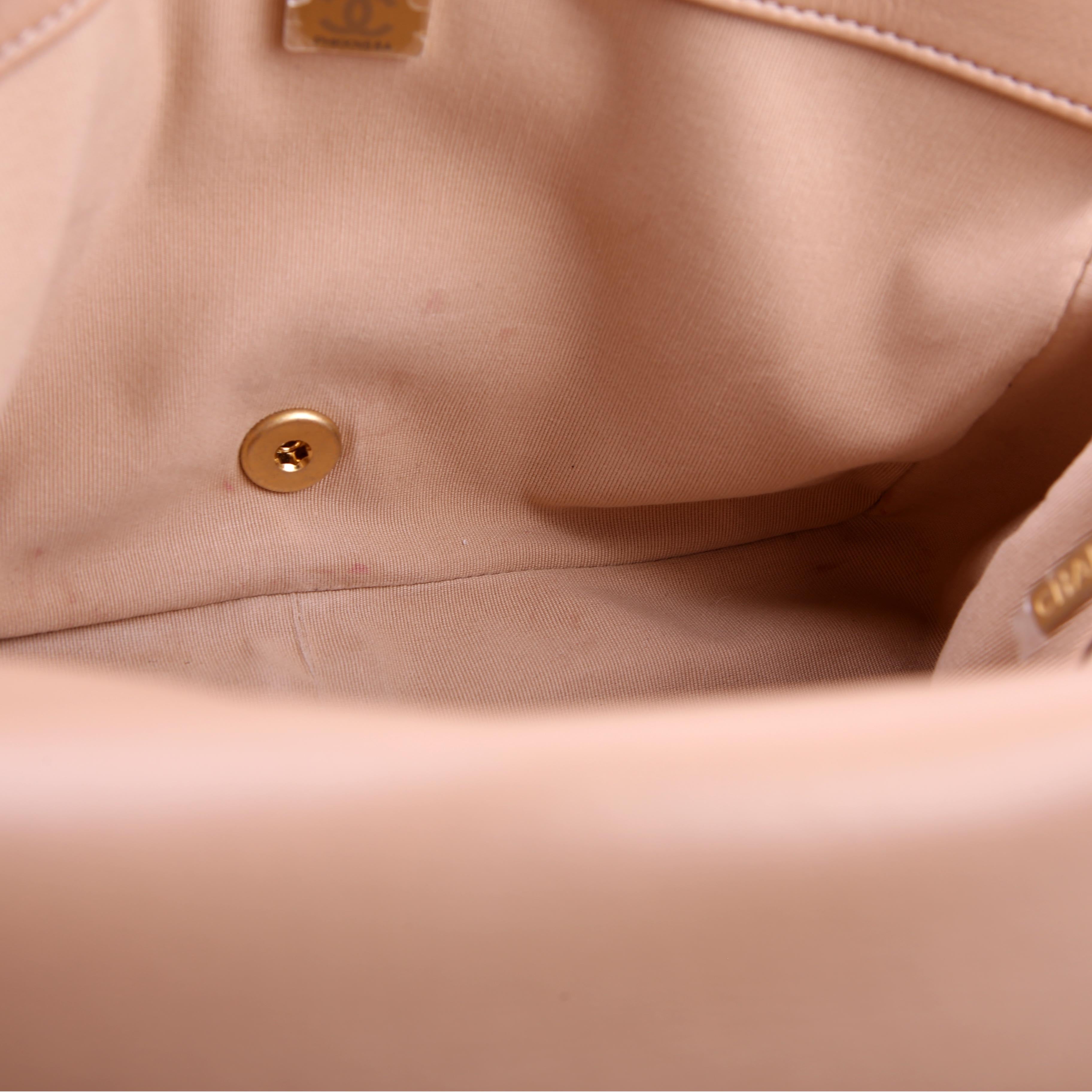 Chanel Large Flap Bag Lambskin RFID Tan