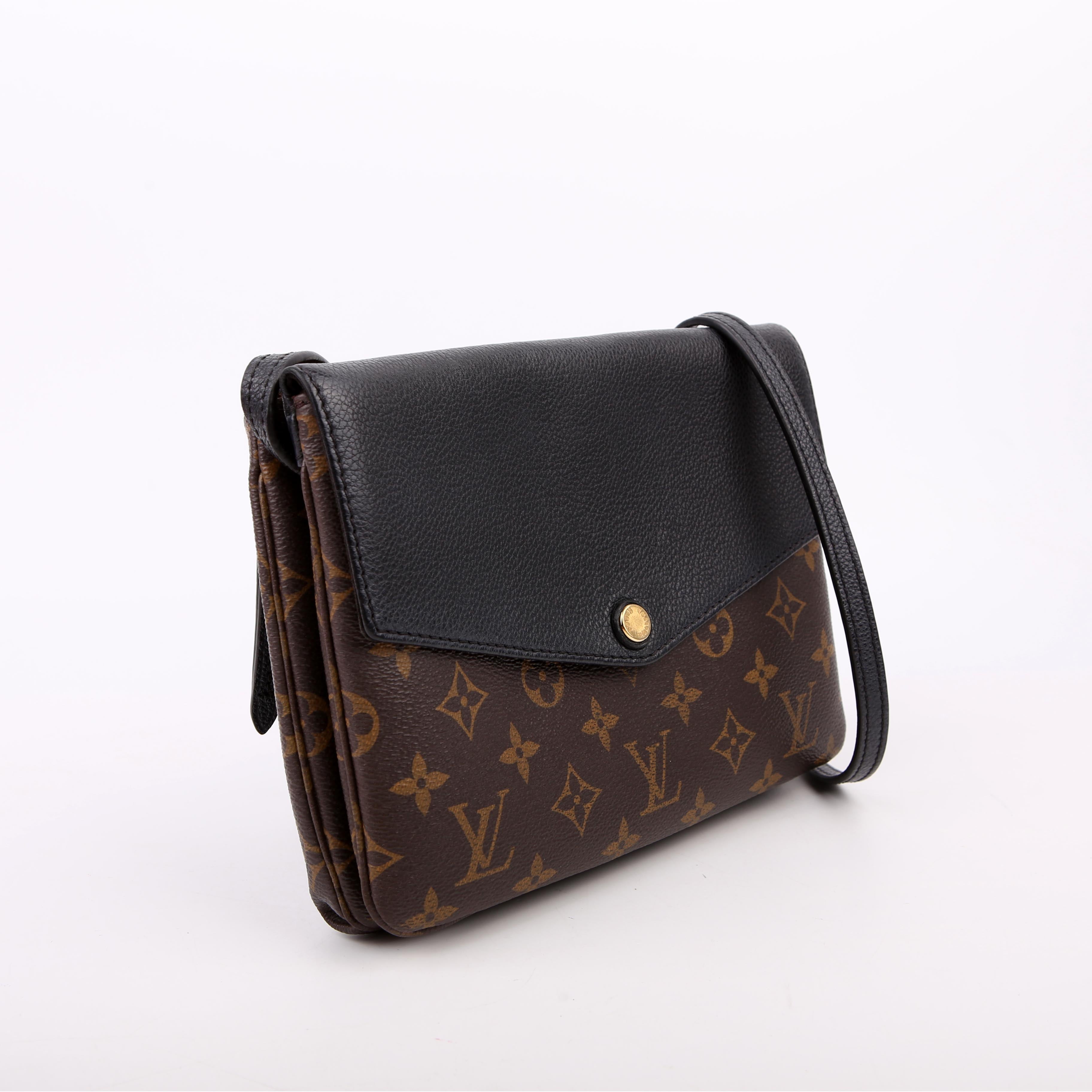 Louis Vuitton Pochette Twice Monogram Black