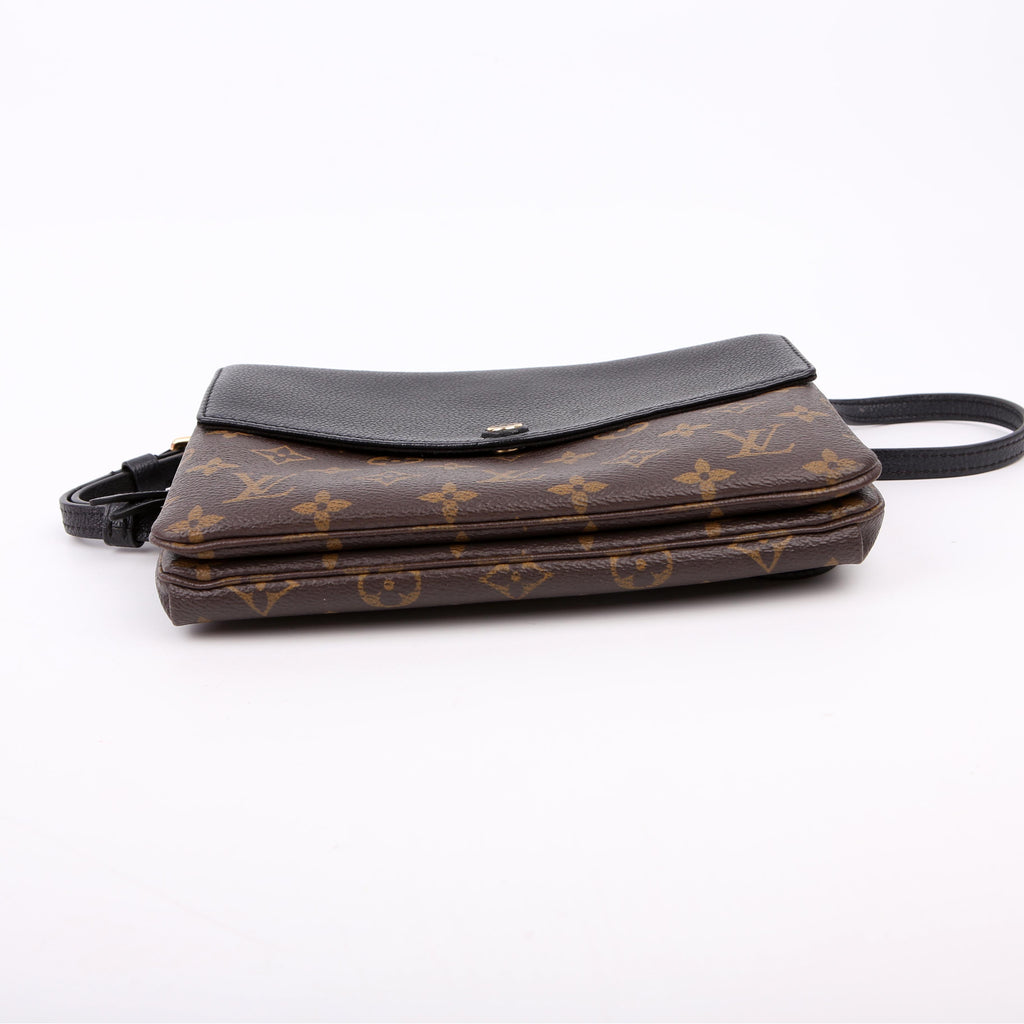 Louis Vuitton Pochette Twice Monogram Black
