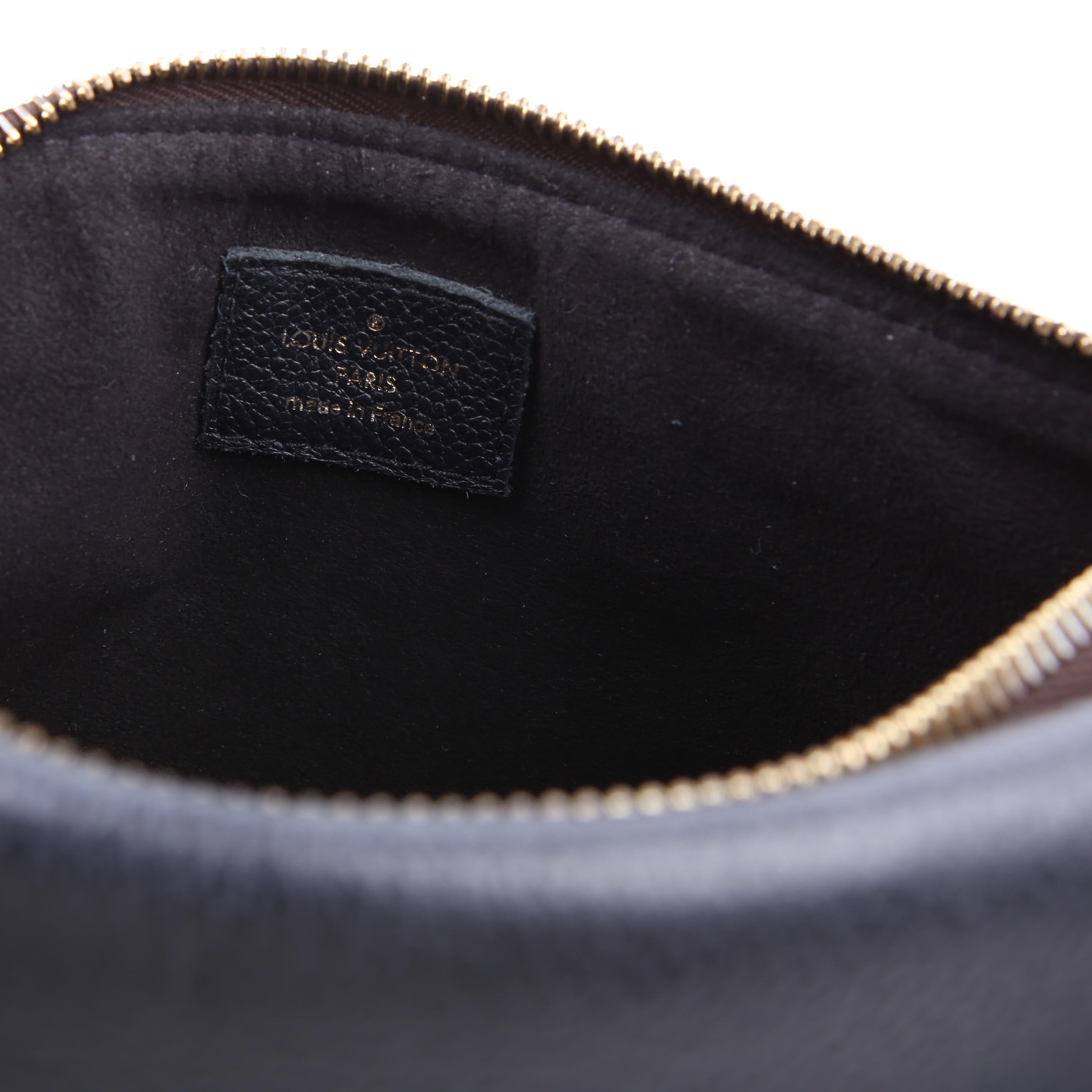 Louis Vuitton Pochette Twice Monogram Black