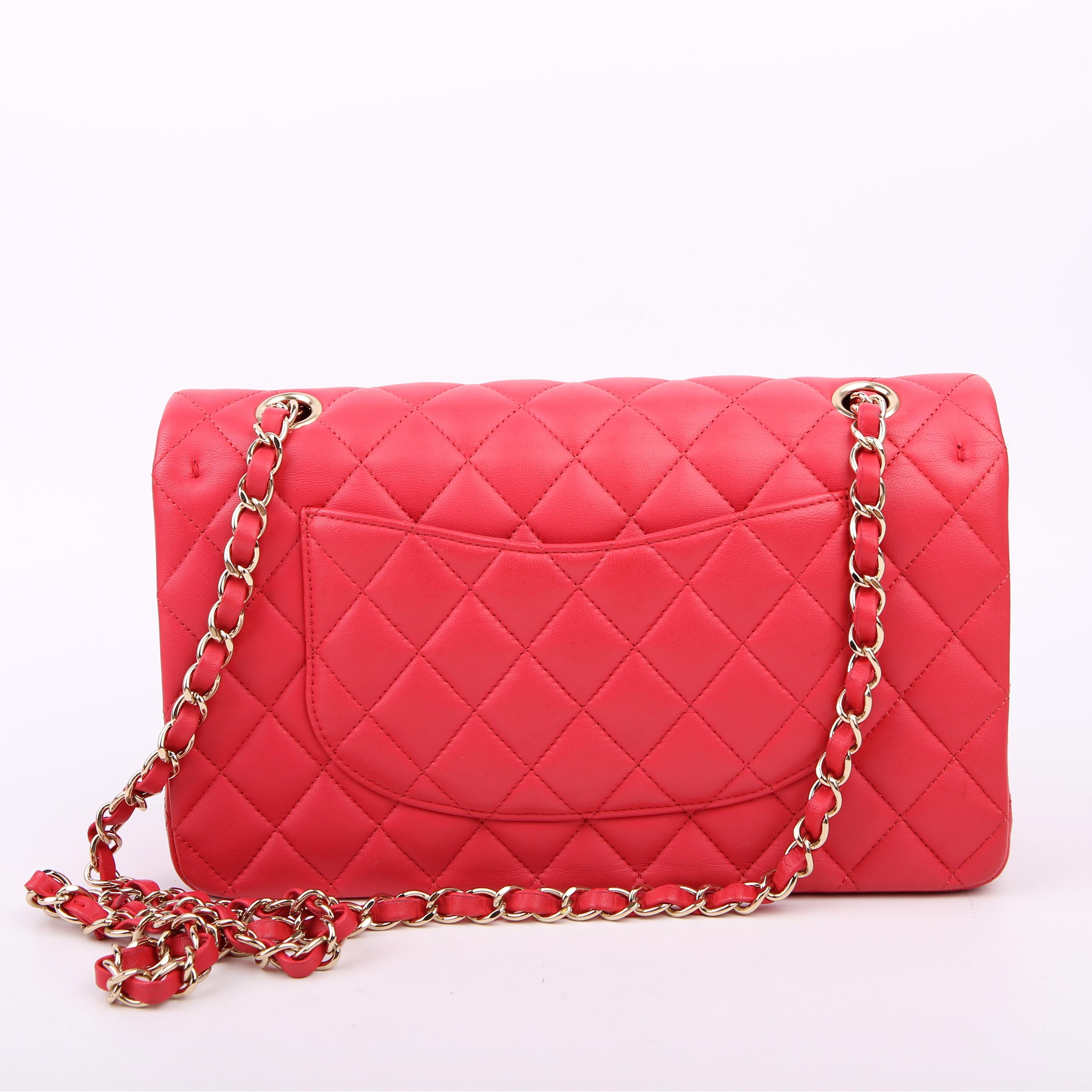 Chanel Classic Flap Medium Lambskin 25M Pink