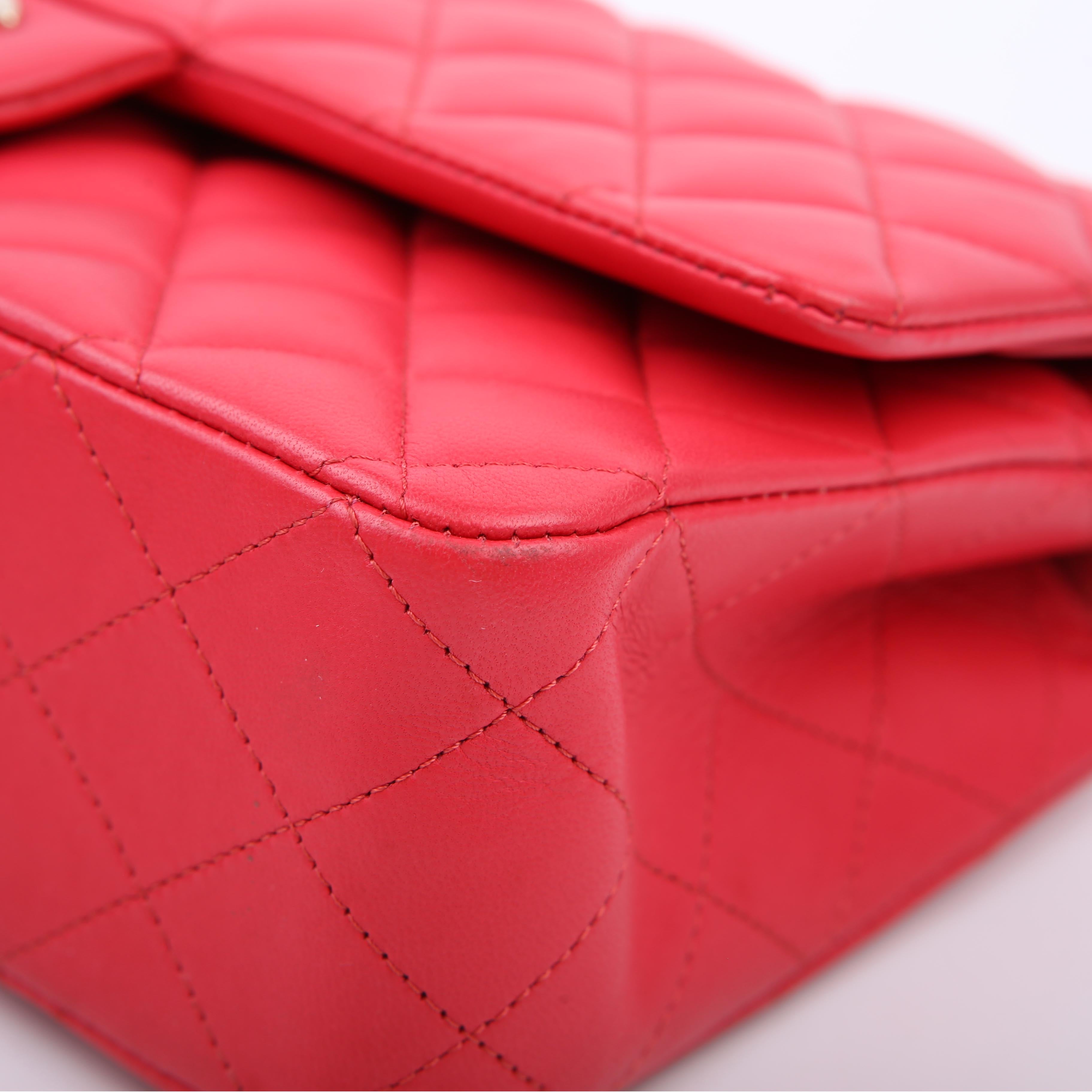 Chanel Classic Flap Medium Lambskin 25M Pink