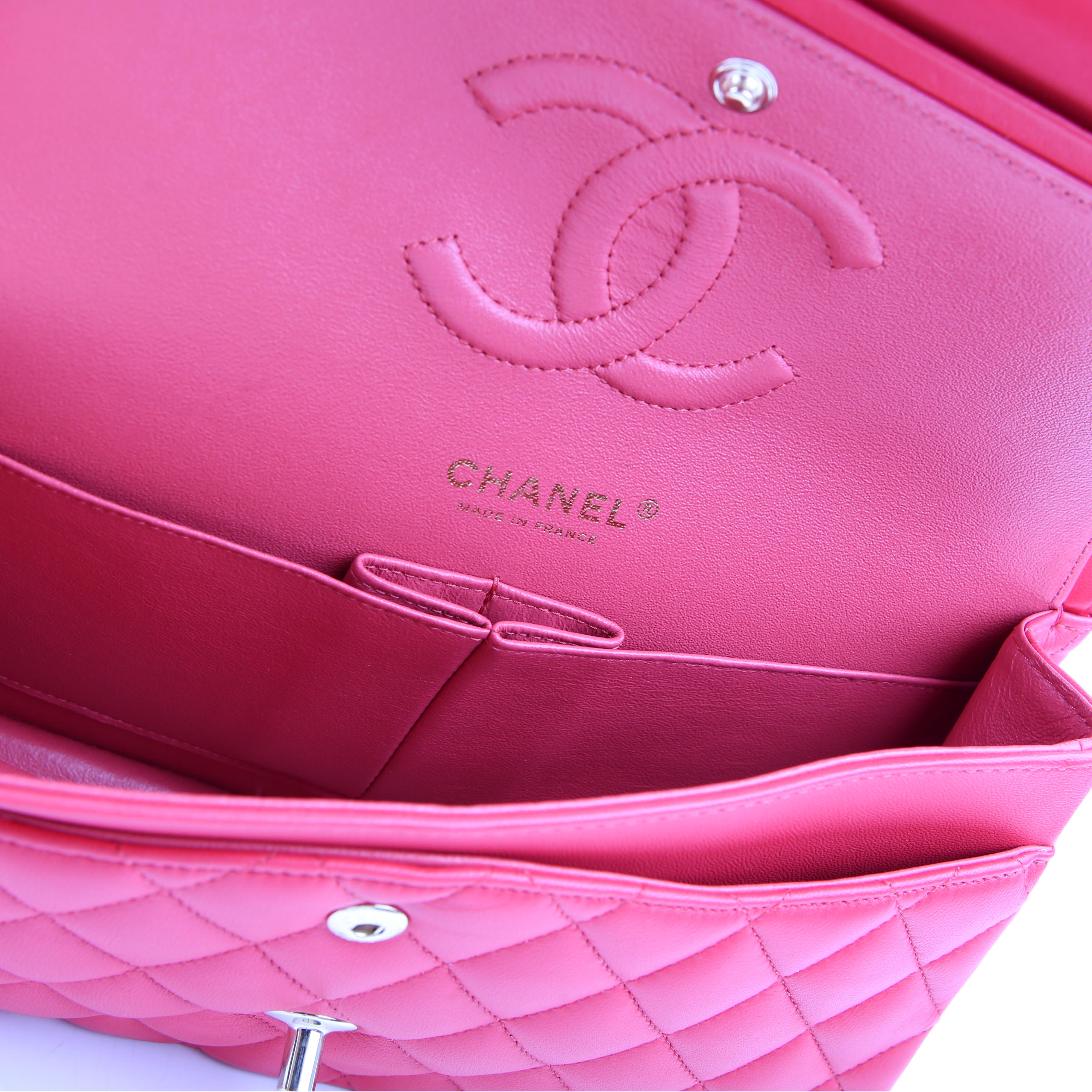 Chanel Classic Flap Medium Lambskin 25M Pink