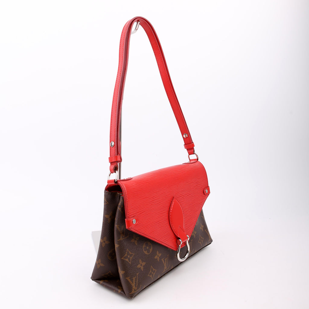 Louis Vuitton Saint Michel Monogram Epi Red