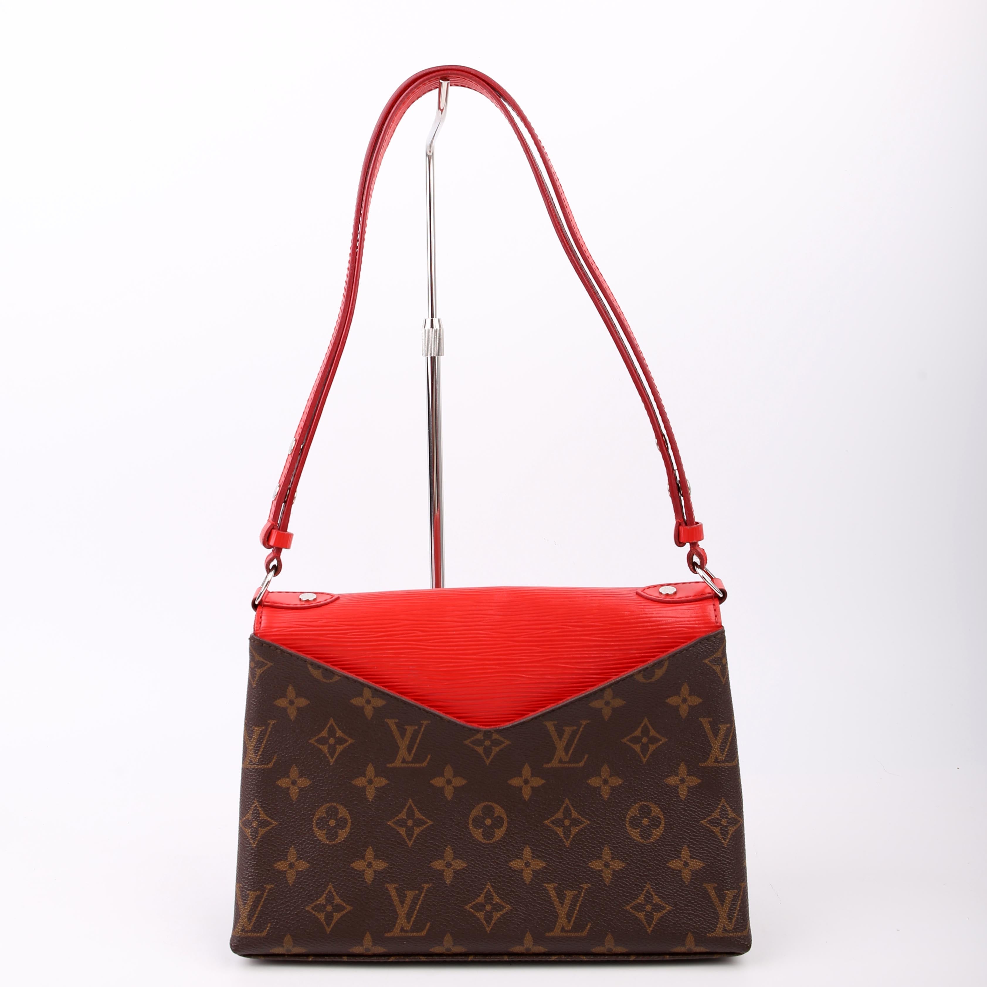 Louis Vuitton Saint Michel Monogram Epi Red