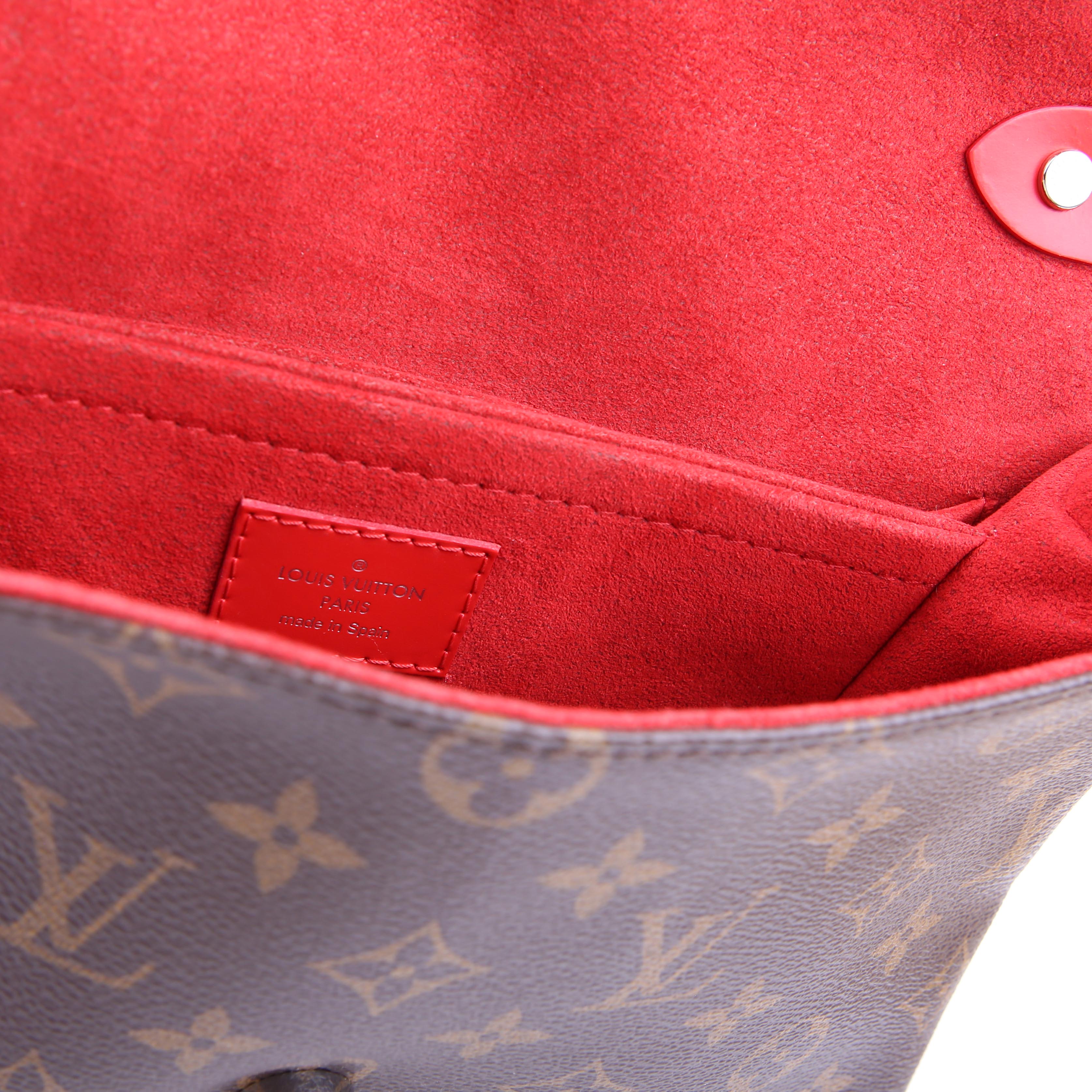 Louis Vuitton Saint Michel Monogram Epi Red