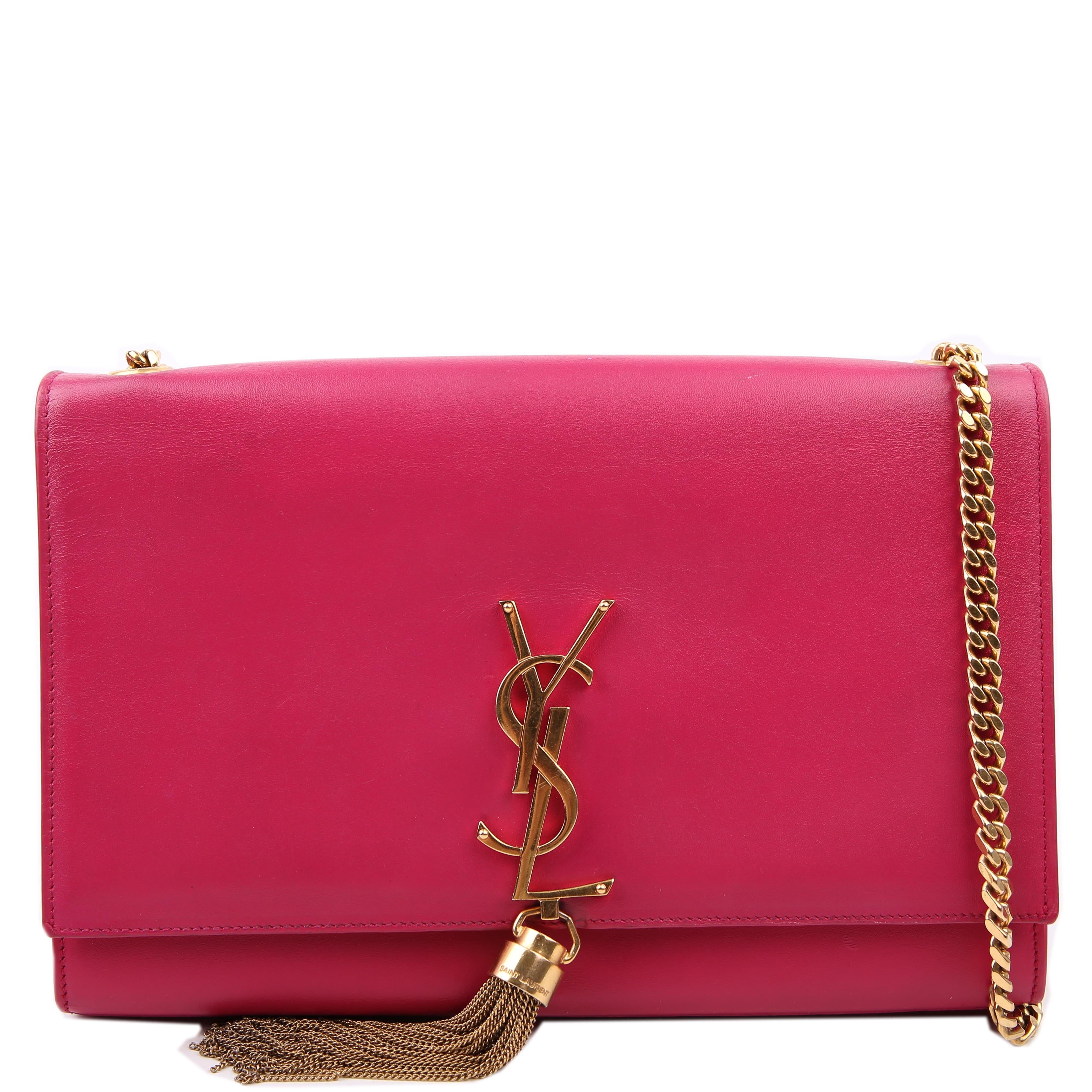 Saint Laurent Kate Tassel Satchel Medium 354119 Pink