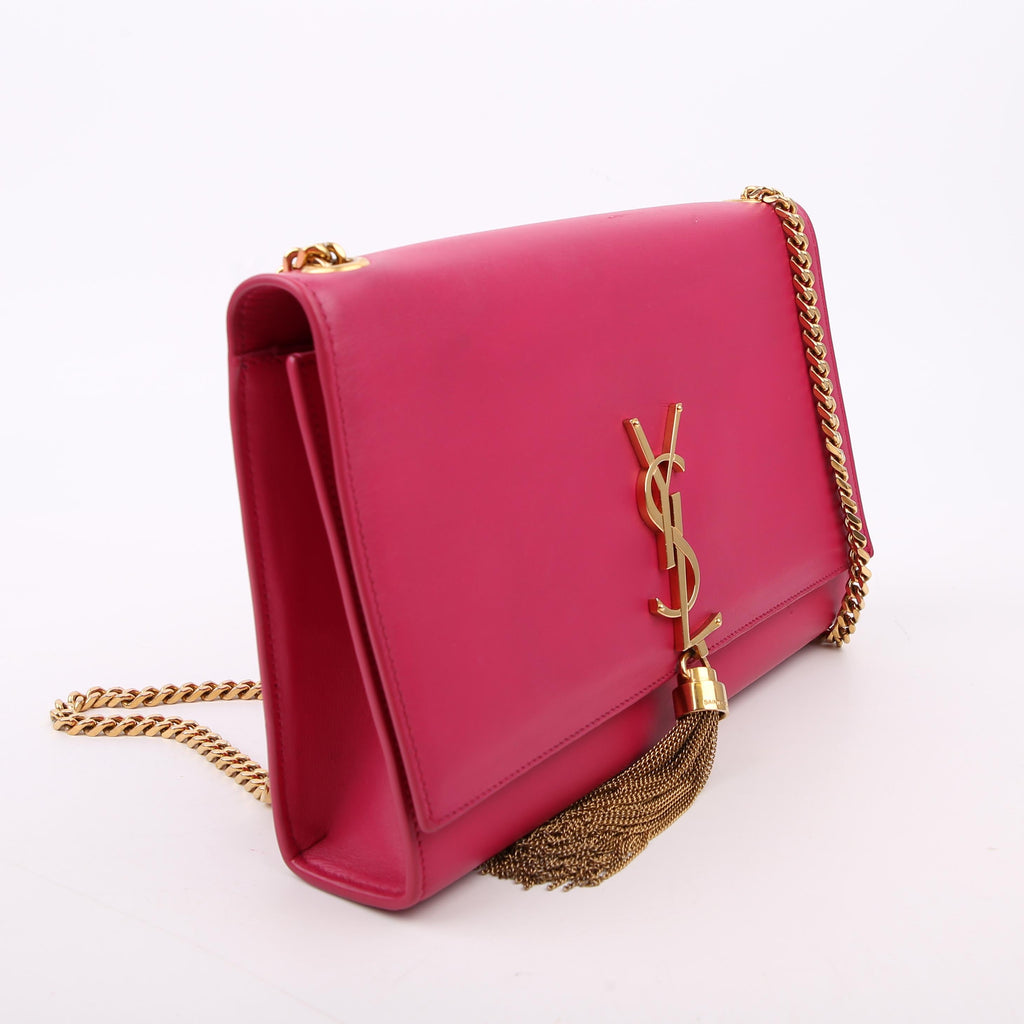 Saint Laurent Kate Tassel Satchel Medium 354119 Pink