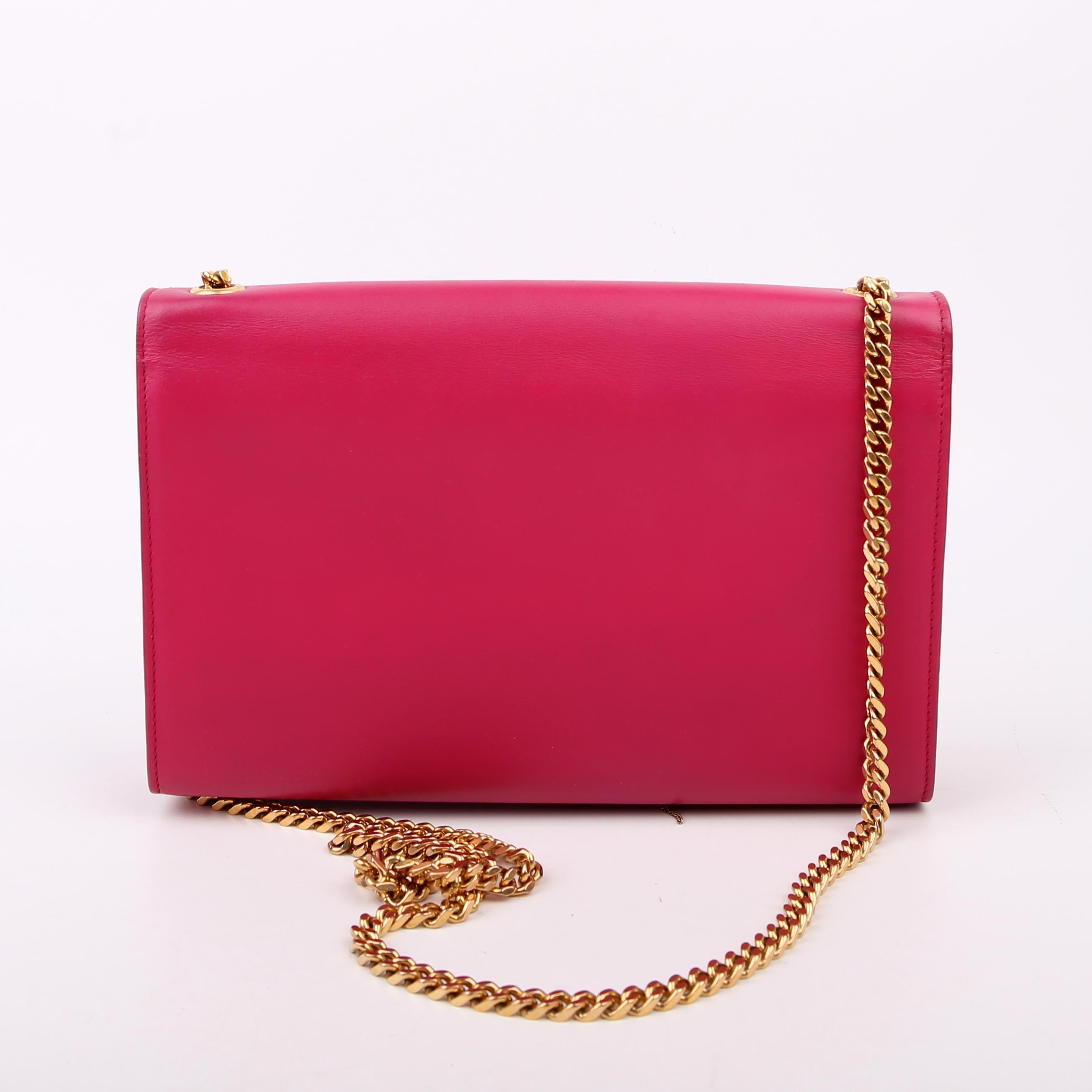 Saint Laurent Kate Tassel Satchel Medium 354119 Pink