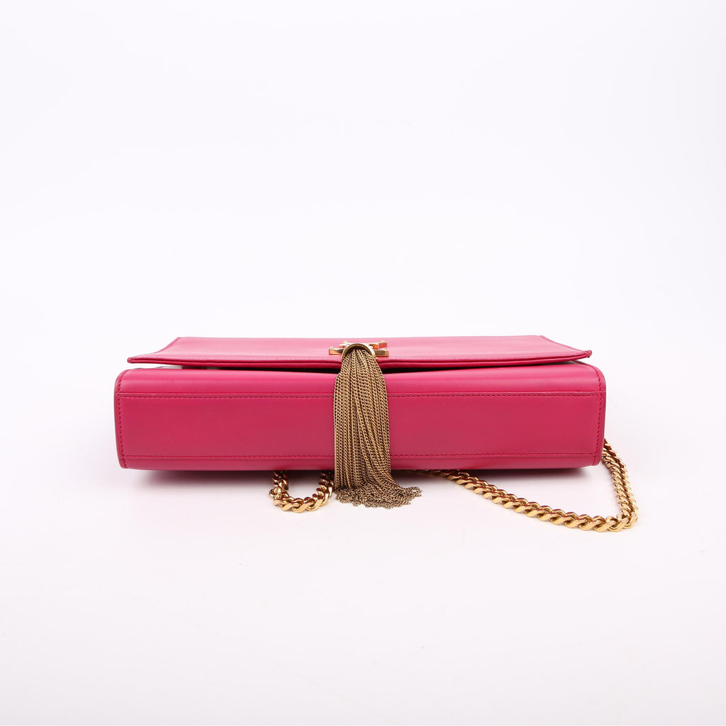 Saint Laurent Kate Tassel Satchel Medium 354119 Pink