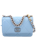 Chanel Chanel 19 WOC Quilted Lambskin RFID Blue