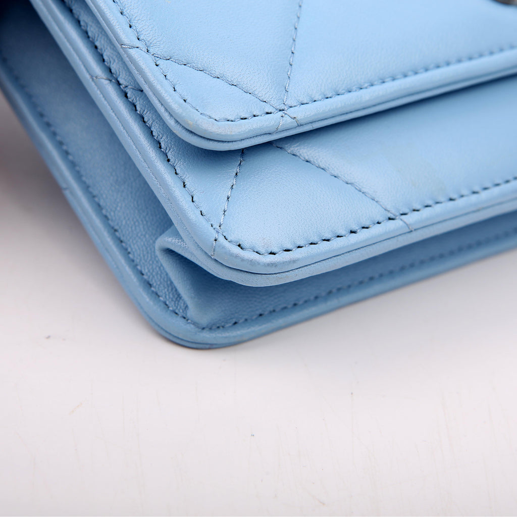 Chanel Chanel 19 WOC Quilted Lambskin RFID Blue