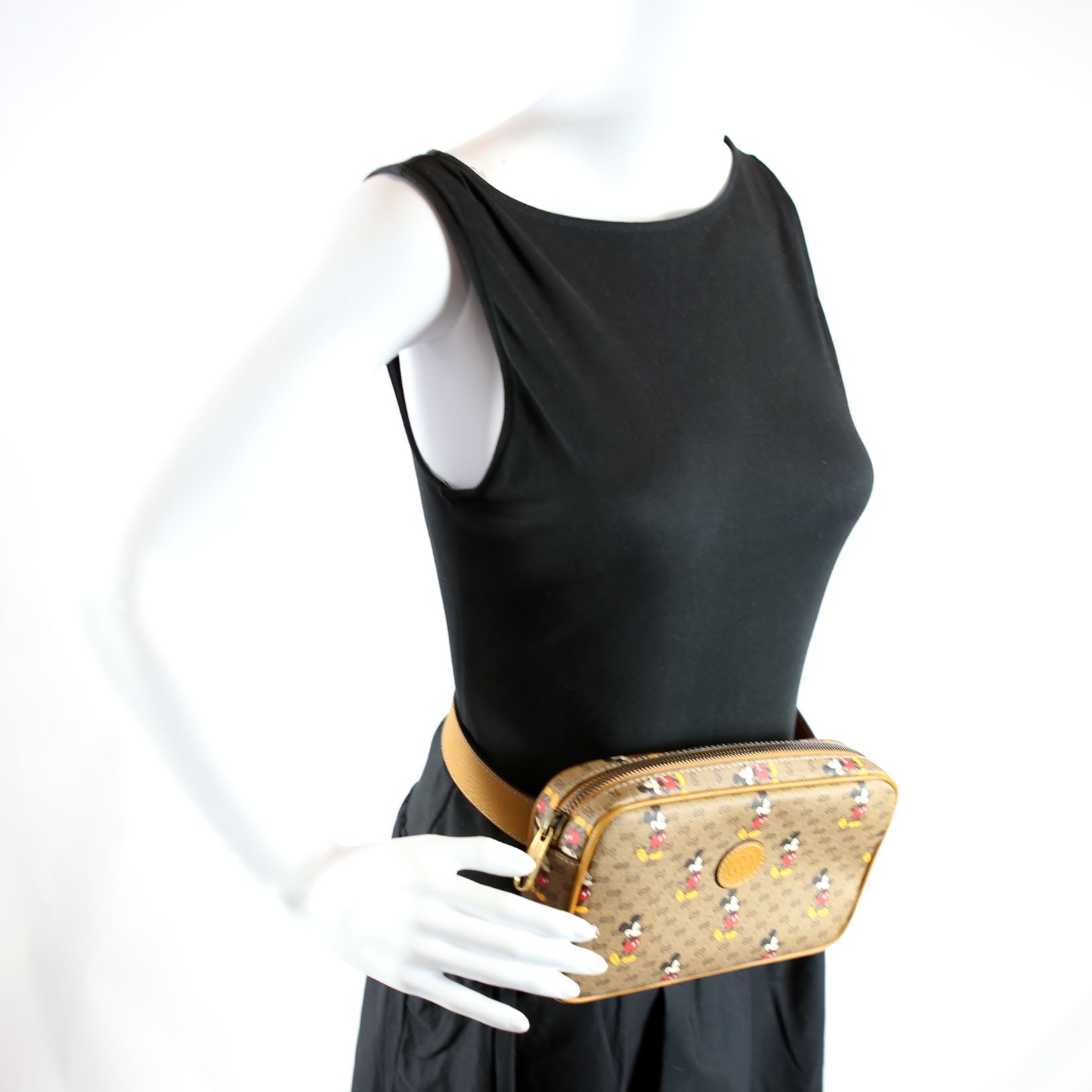 Gucci 602695 Disney X Gucci Mickey Belt Bag Brown