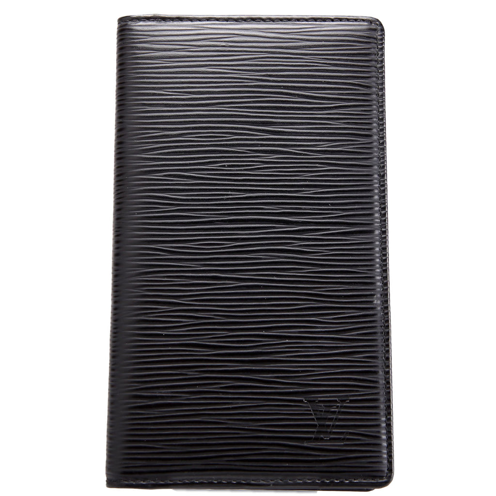 Louis Vuitton Checkbook Cover Epi Black