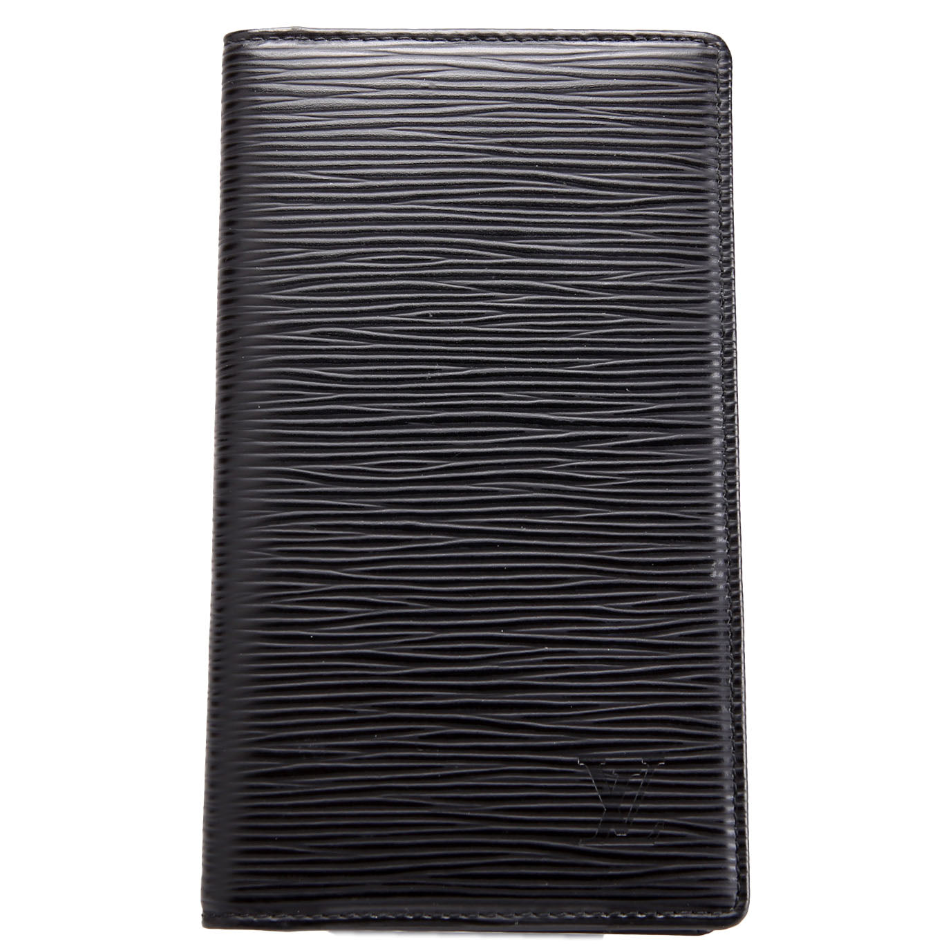 Louis Vuitton Checkbook Cover Epi Black