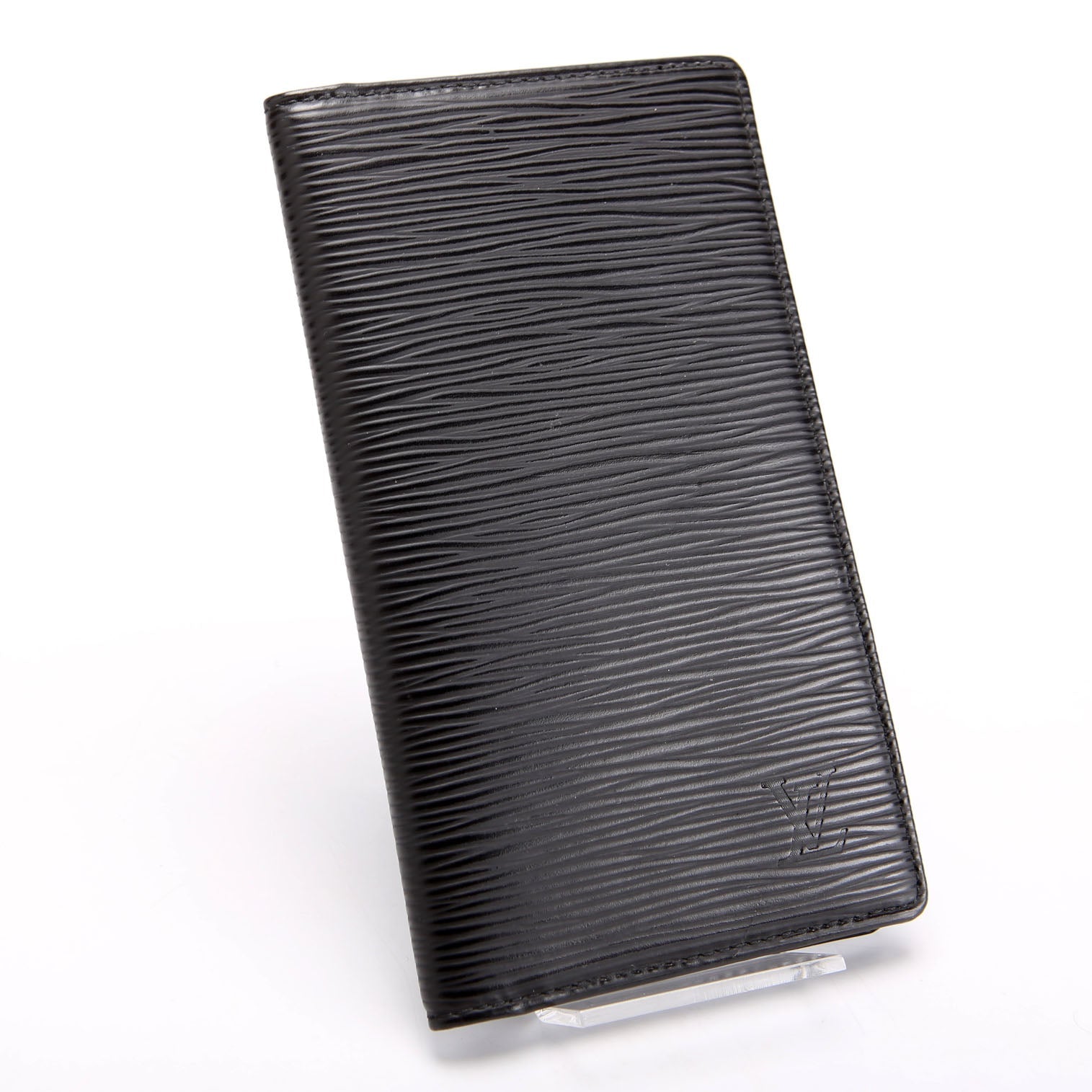 Louis Vuitton Checkbook Cover Epi Black