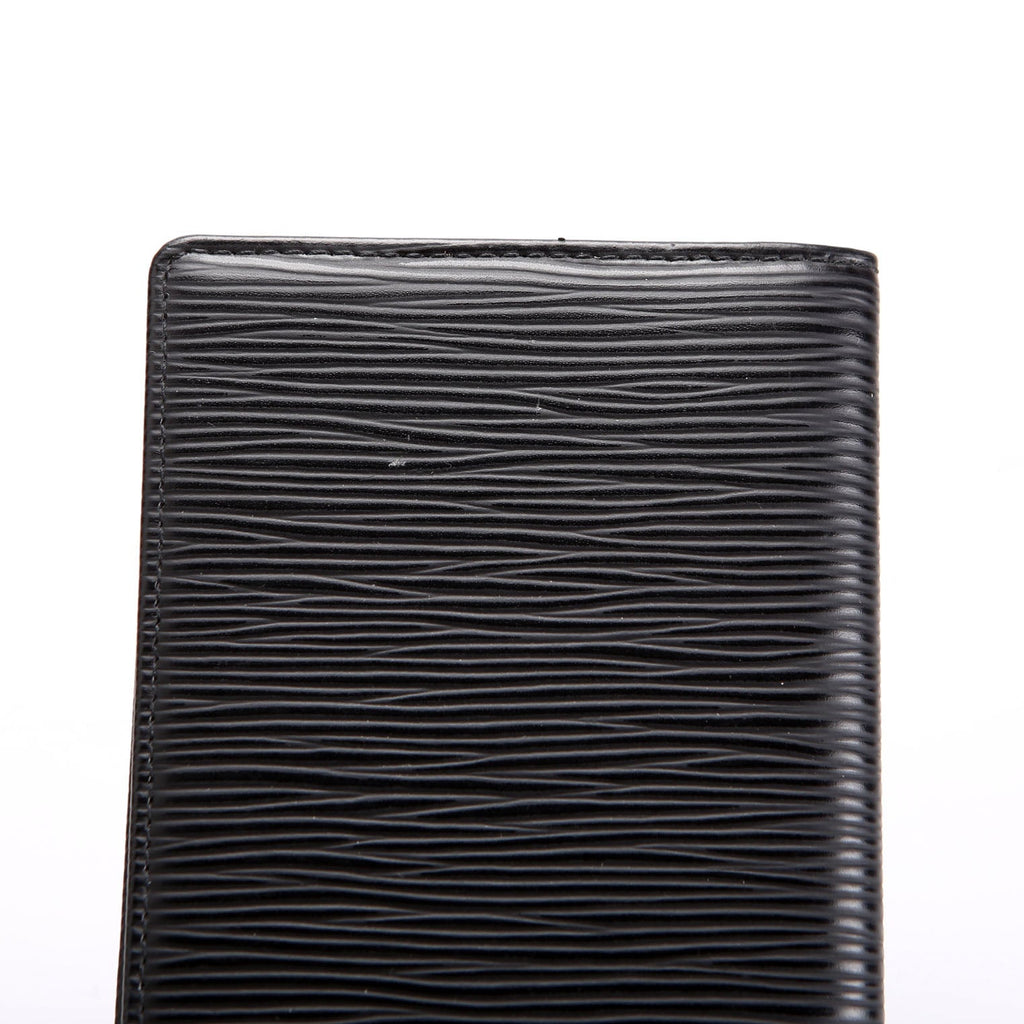 Louis Vuitton Checkbook Cover Epi Black