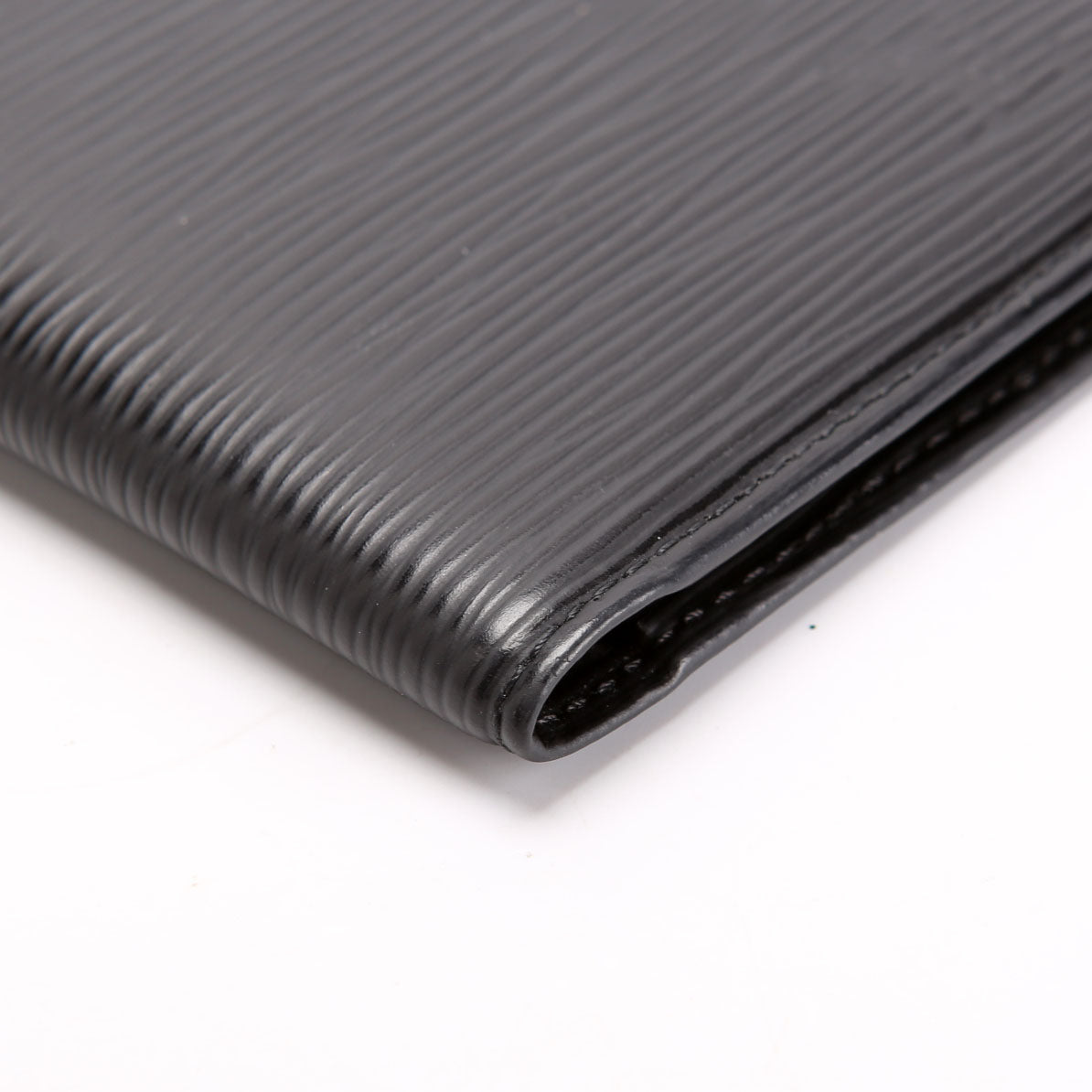 Louis Vuitton Checkbook Cover Epi Black