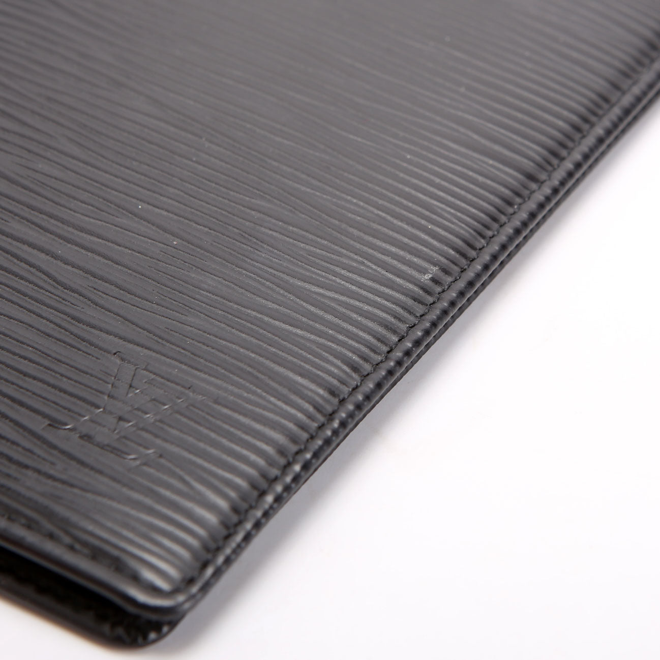 Louis Vuitton Checkbook Cover Epi Black