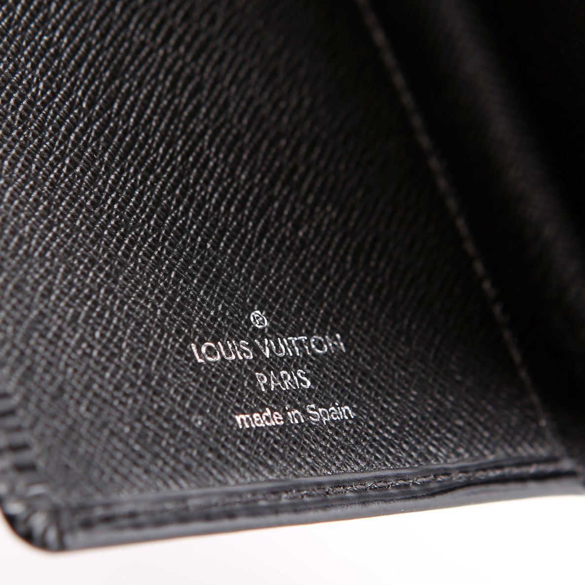 Louis Vuitton Checkbook Cover Epi Black