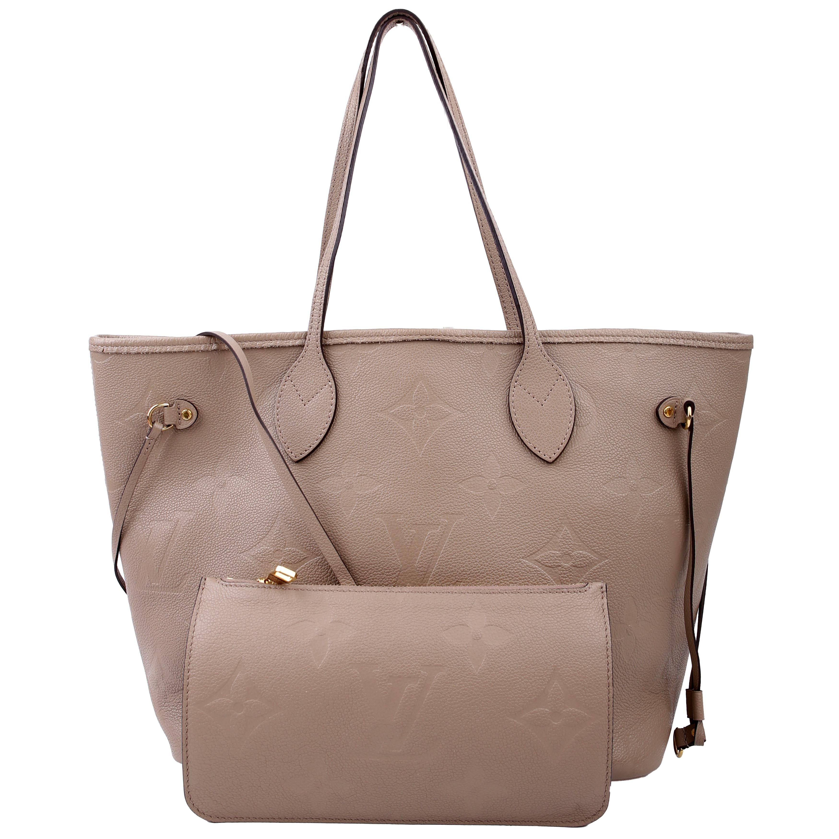 Louis Vuitton Neverfull with Wallet MM Empreinte Turtledove