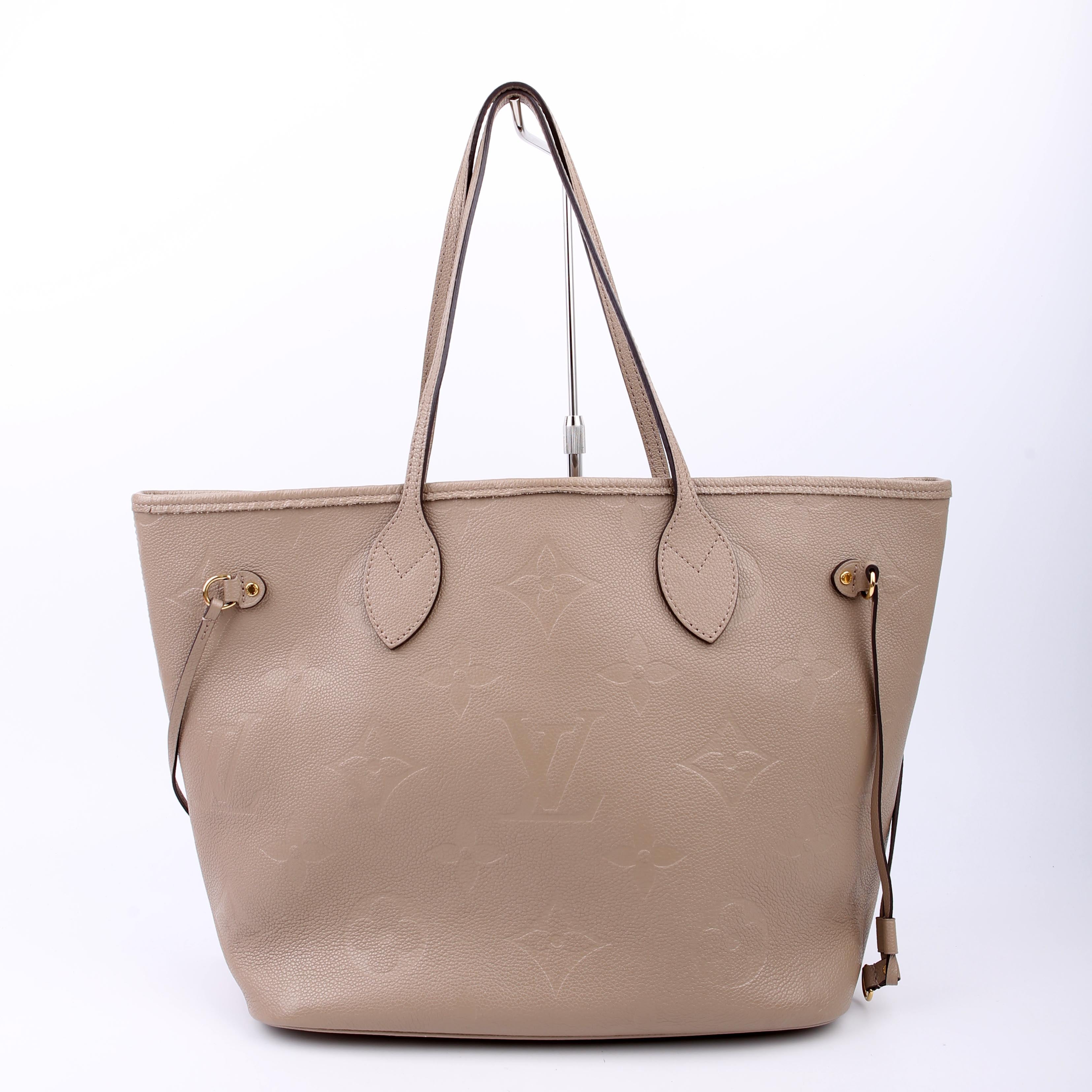 Louis Vuitton Neverfull with Wallet MM Empreinte Turtledove
