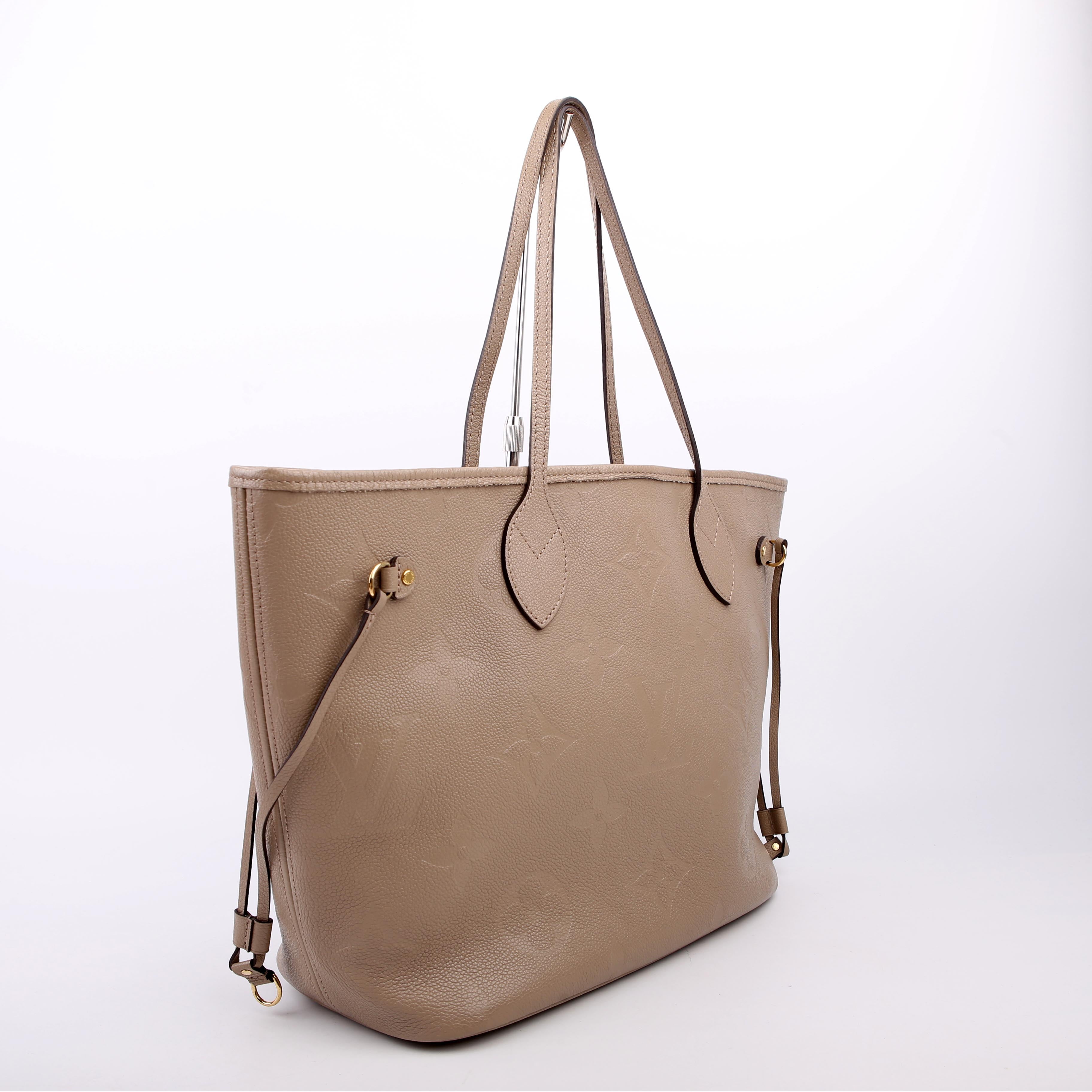 Louis Vuitton Neverfull with Wallet MM Empreinte Turtledove