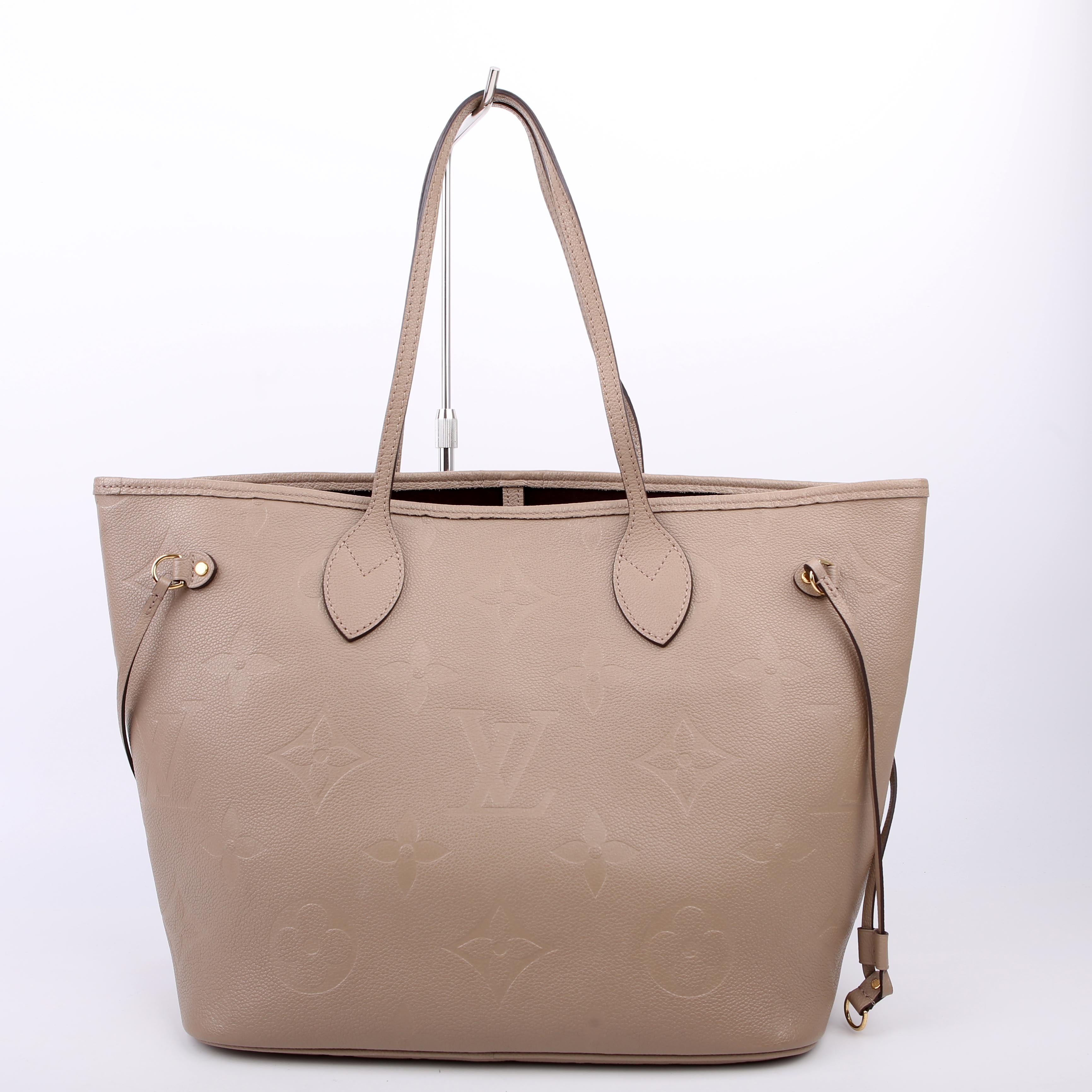 Louis Vuitton Neverfull with Wallet MM Empreinte Turtledove