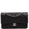 Chanel Classic Flap Medium Lambskin RFID Black/Silver