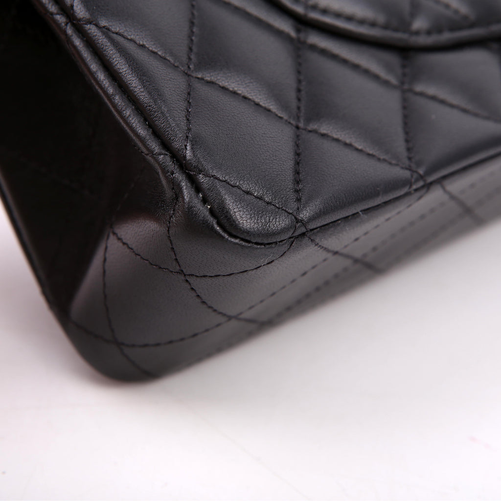 Chanel Classic Flap Medium Lambskin RFID Black/Silver