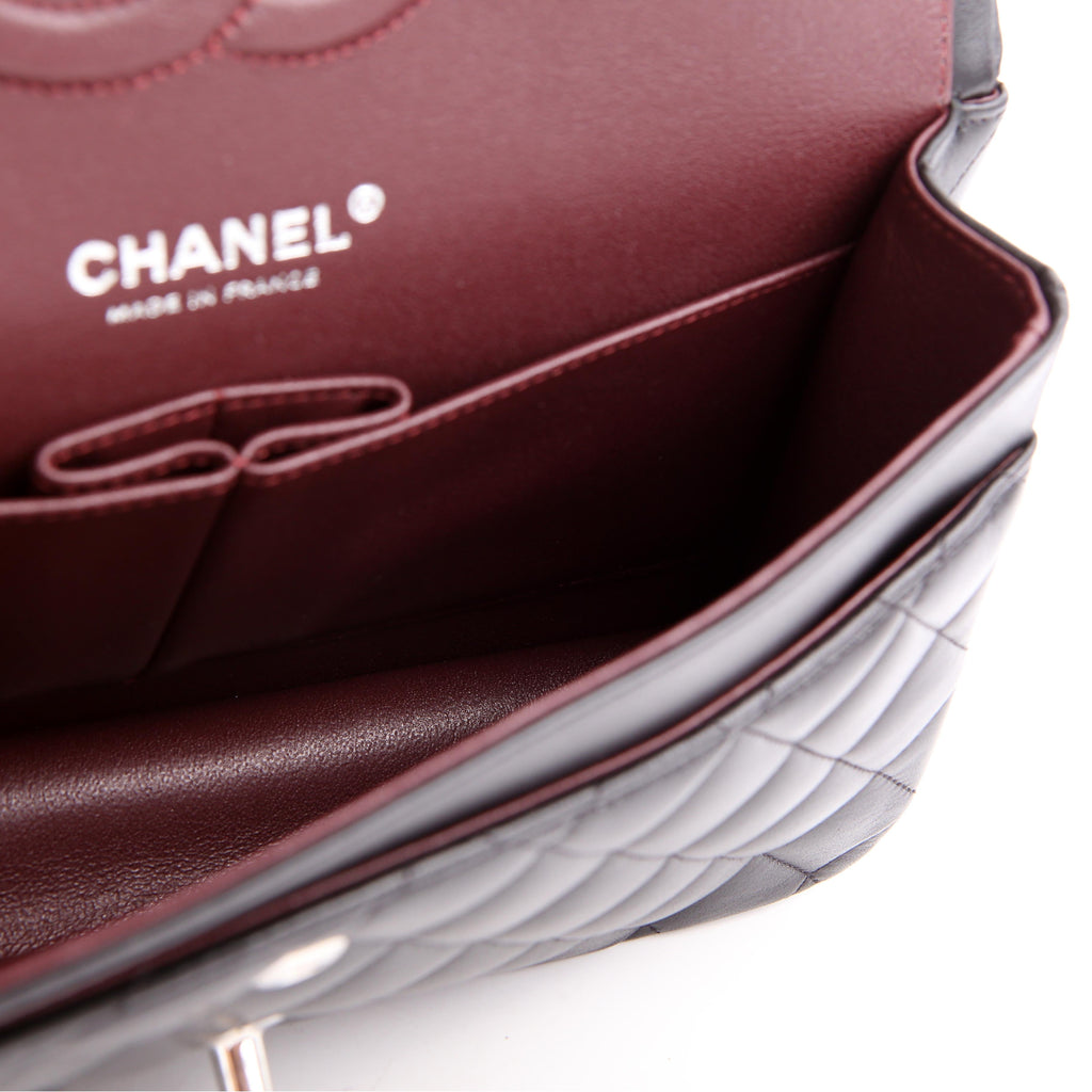 Chanel Classic Flap Medium Lambskin RFID Black/Silver