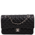 Chanel Classic Flap Medium Caviar 22M Black/Silver