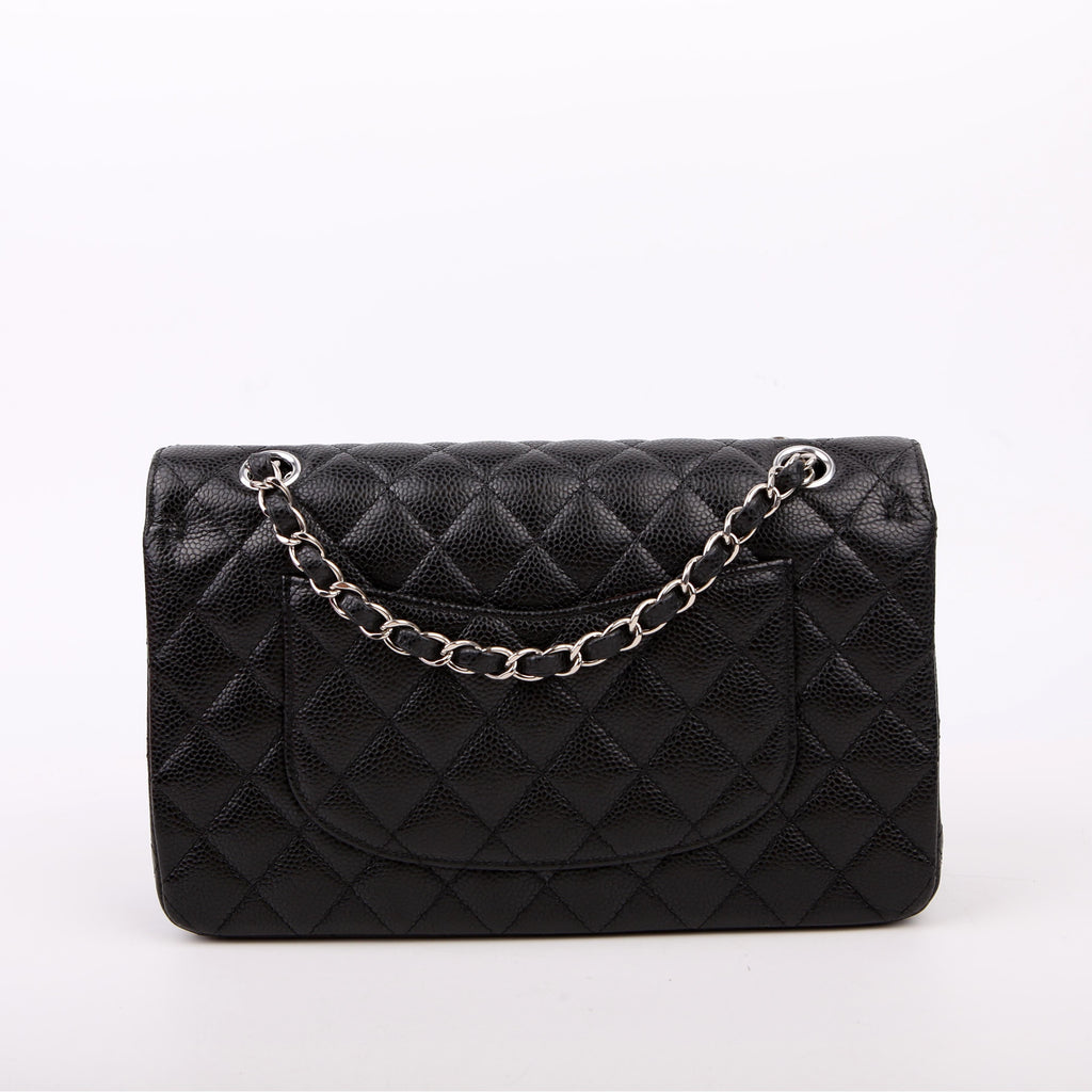 Chanel Classic Flap Medium Caviar 22M Black/Silver