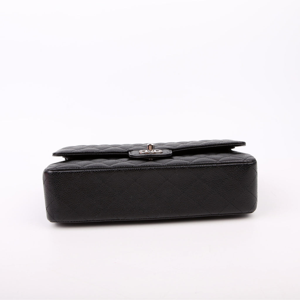 Chanel Classic Flap Medium Caviar 22M Black/Silver