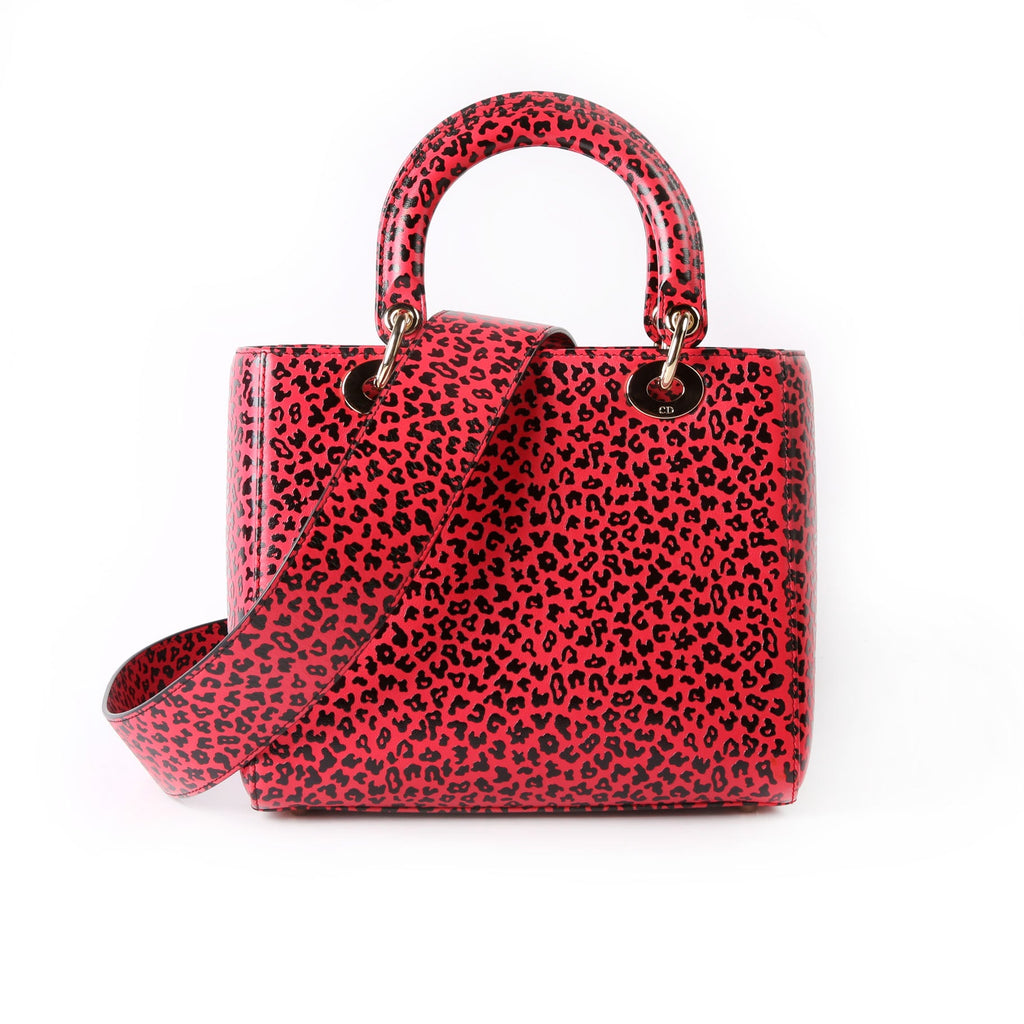 Christian Dior Lady Dior Medium Printed Leather
