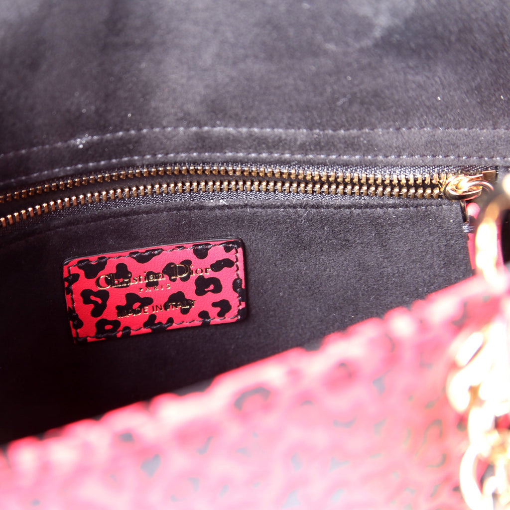 Christian Dior Lady Dior Medium Printed Leather