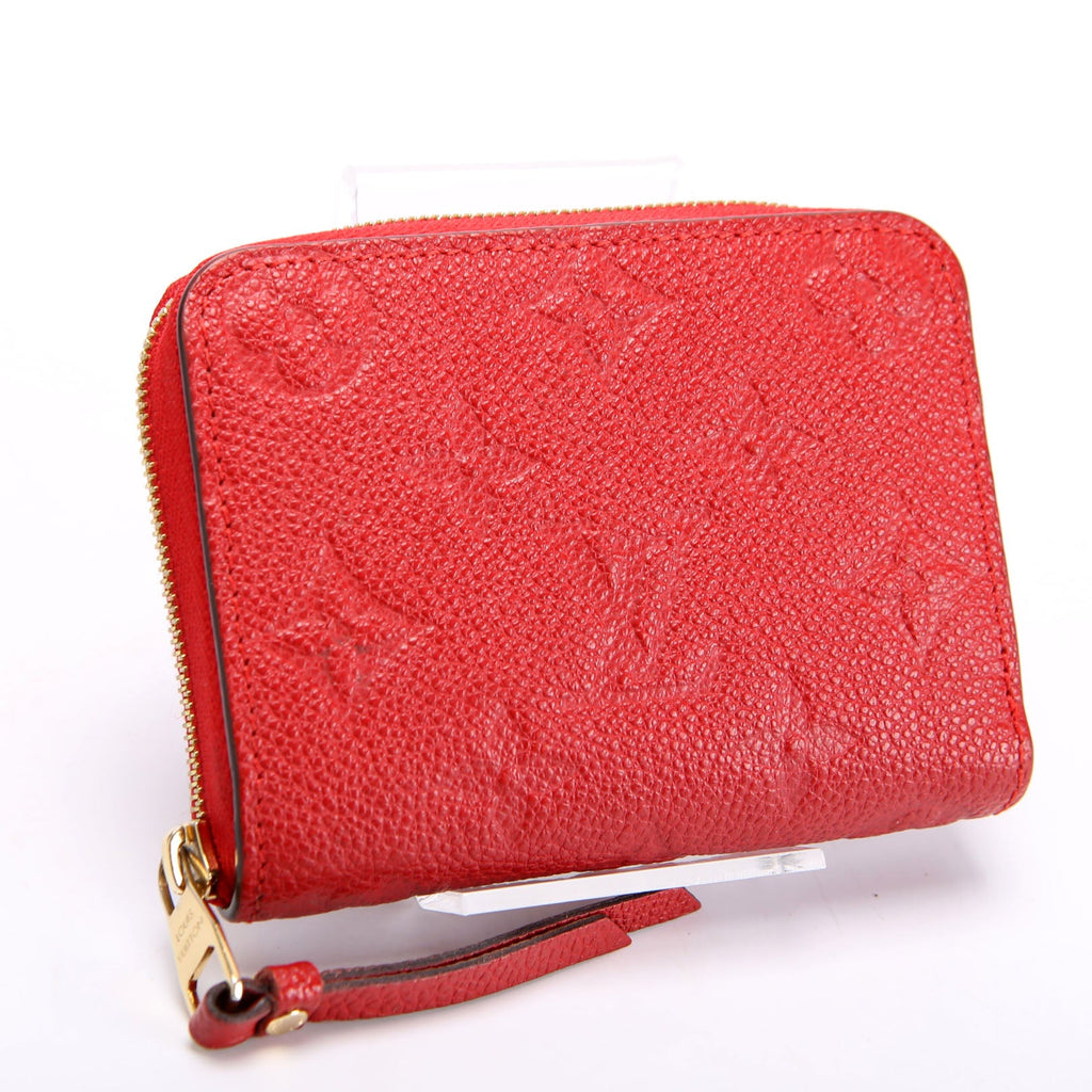 Louis Vuitton Zippy Coin Purse Empreinte Red