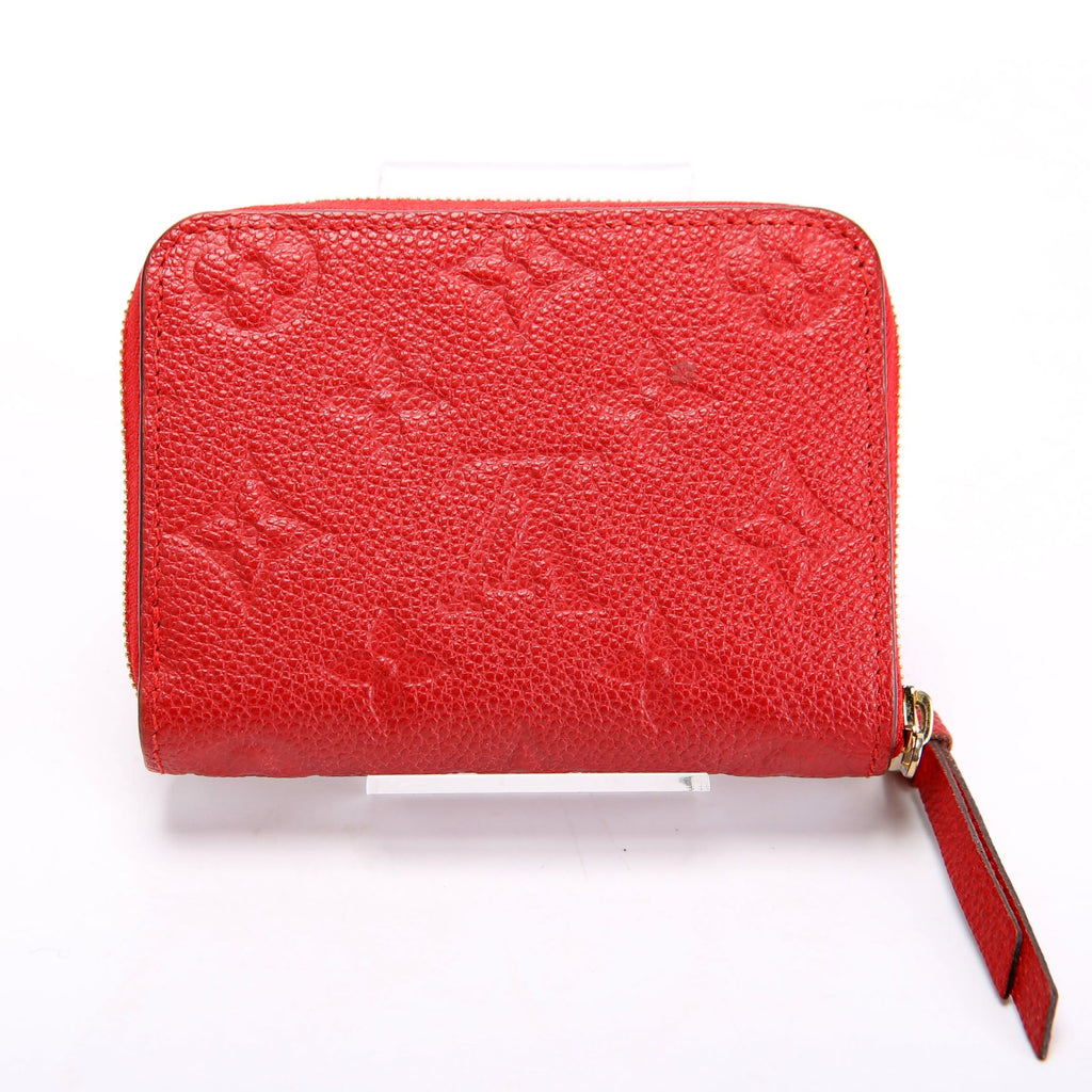 Louis Vuitton Zippy Coin Purse Empreinte Red