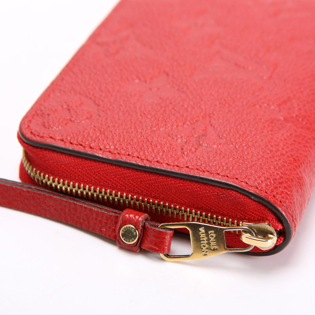 Louis Vuitton Zippy Coin Purse Empreinte Red