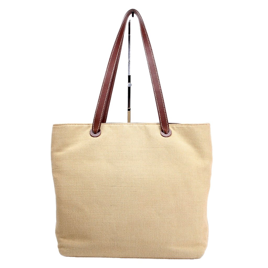 Chanel CC Canvas Tote Vintage Tan