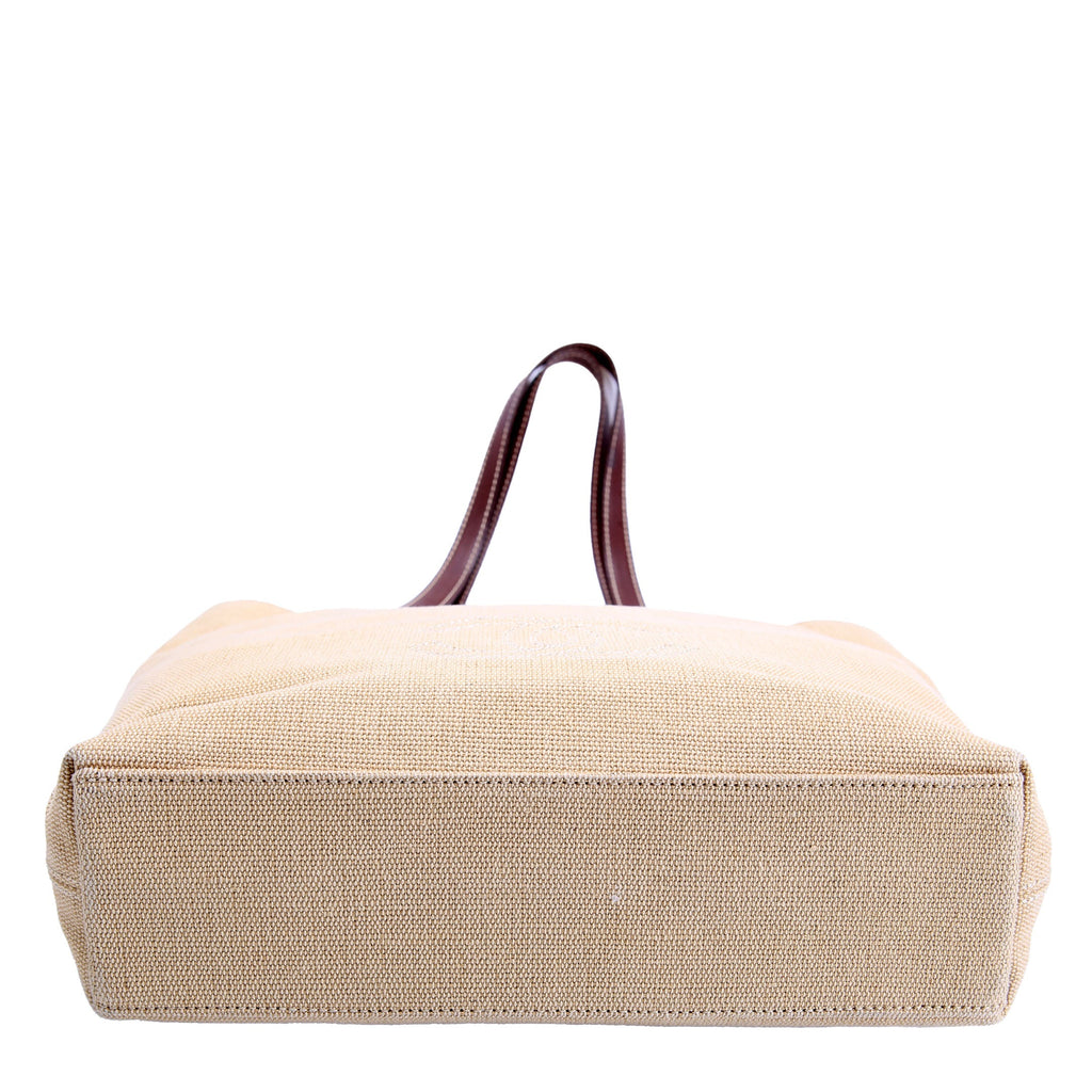 Chanel CC Canvas Tote Vintage Tan