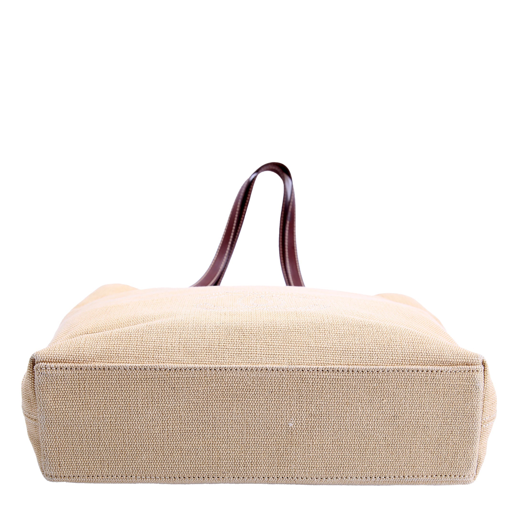 Chanel CC Canvas Tote Vintage Tan