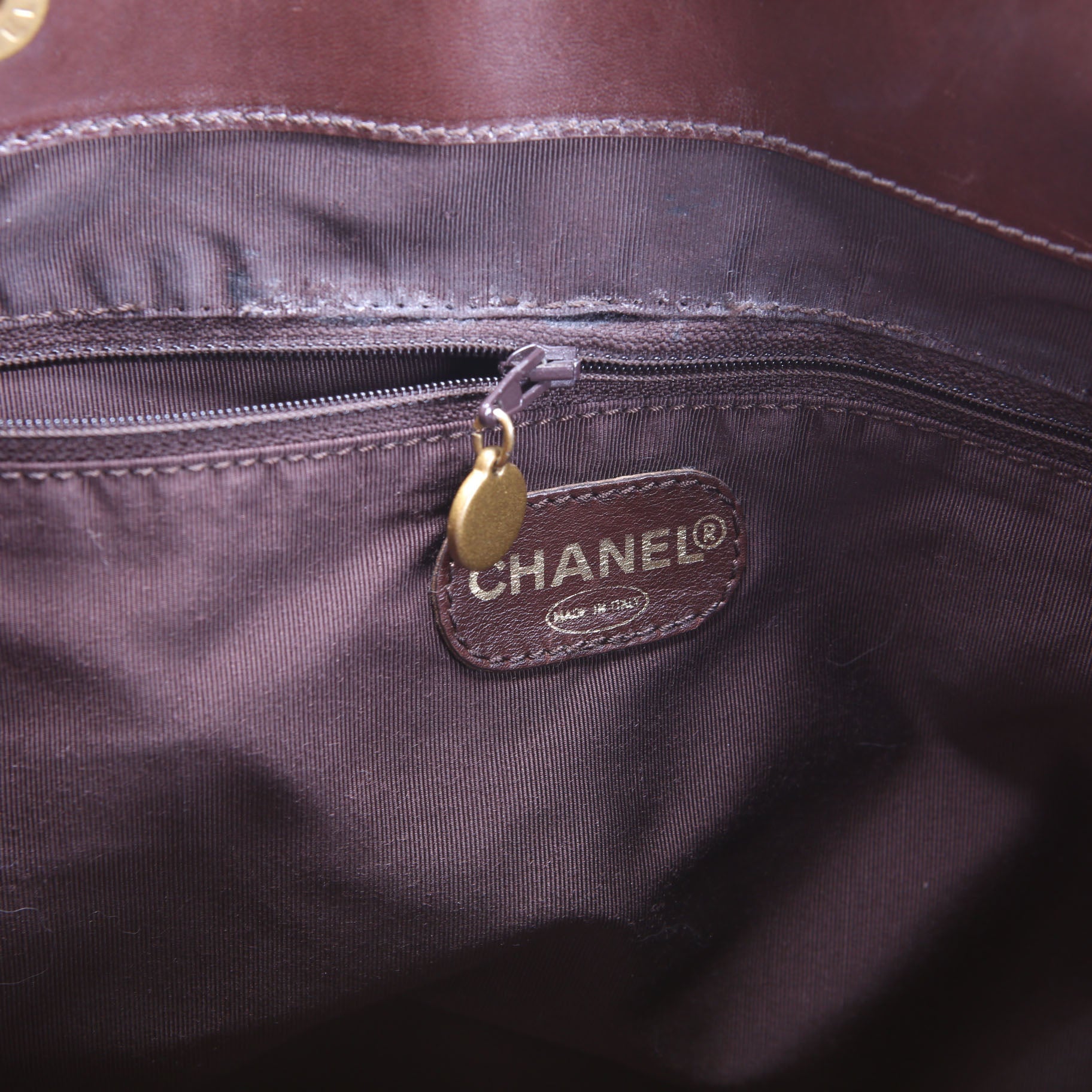Chanel CC Canvas Tote Vintage Tan