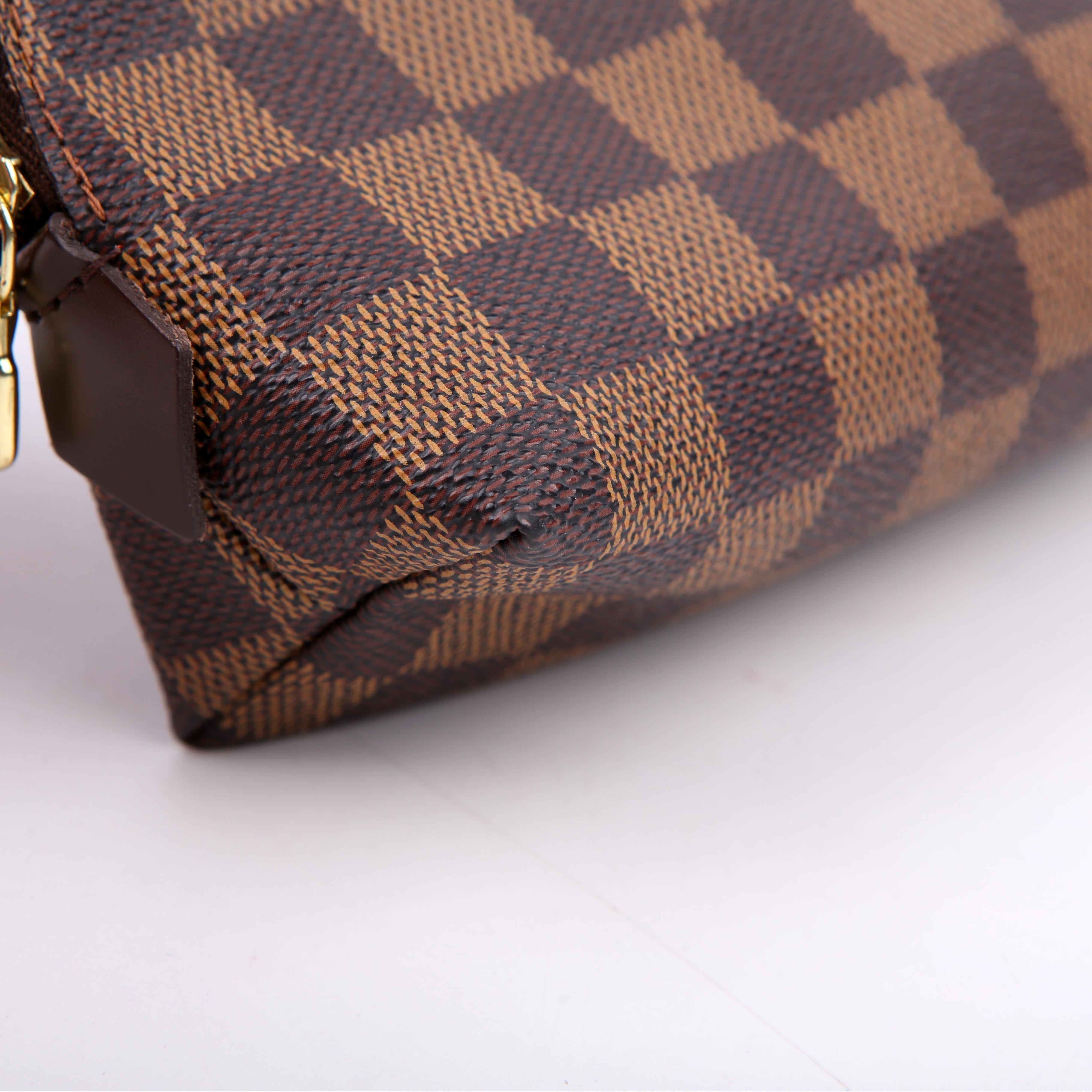 Louis Vuitton Cosmetic Pouch PM Damier Ebene