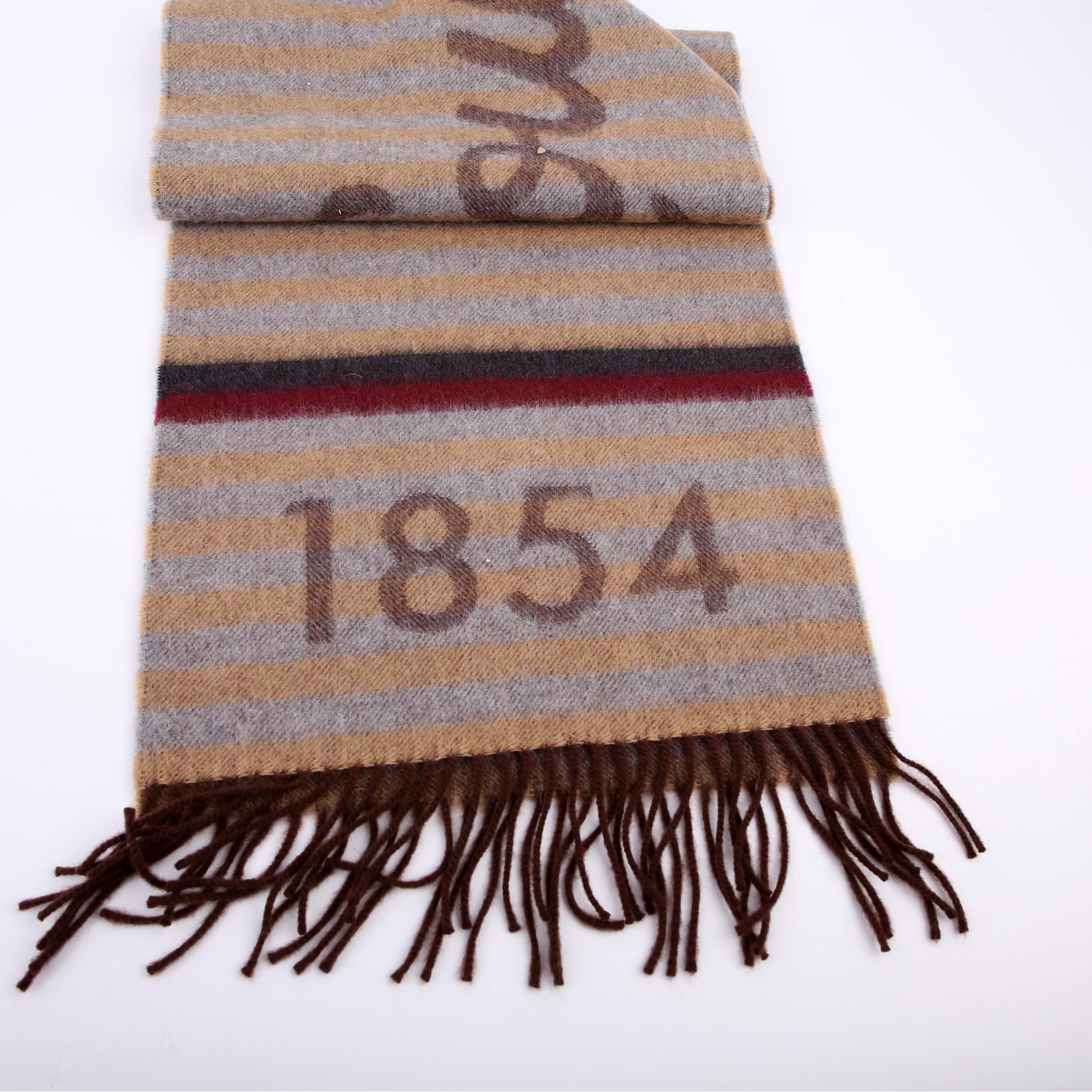 Louis Vuitton Since 1854 Wool/Angora Muffler Scarf Tan