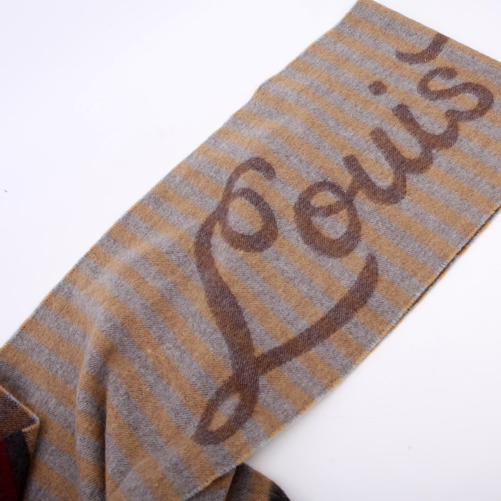 Louis Vuitton Since 1854 Wool/Angora Muffler Scarf Tan