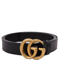 Gucci 414516 GG Marmont Belt Size 80/32 Black